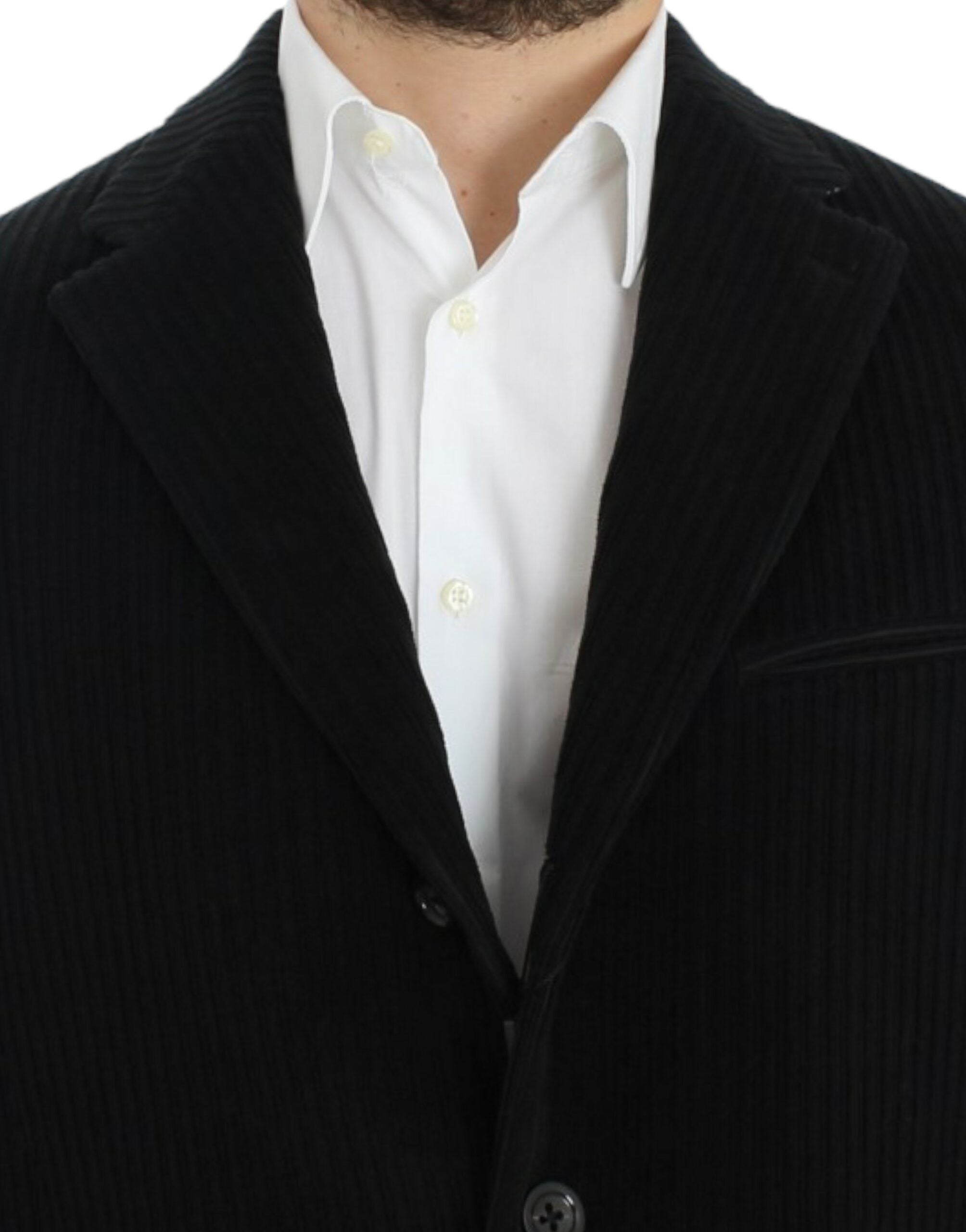 Elegant Black Martini Blazer Jacket - ventzia