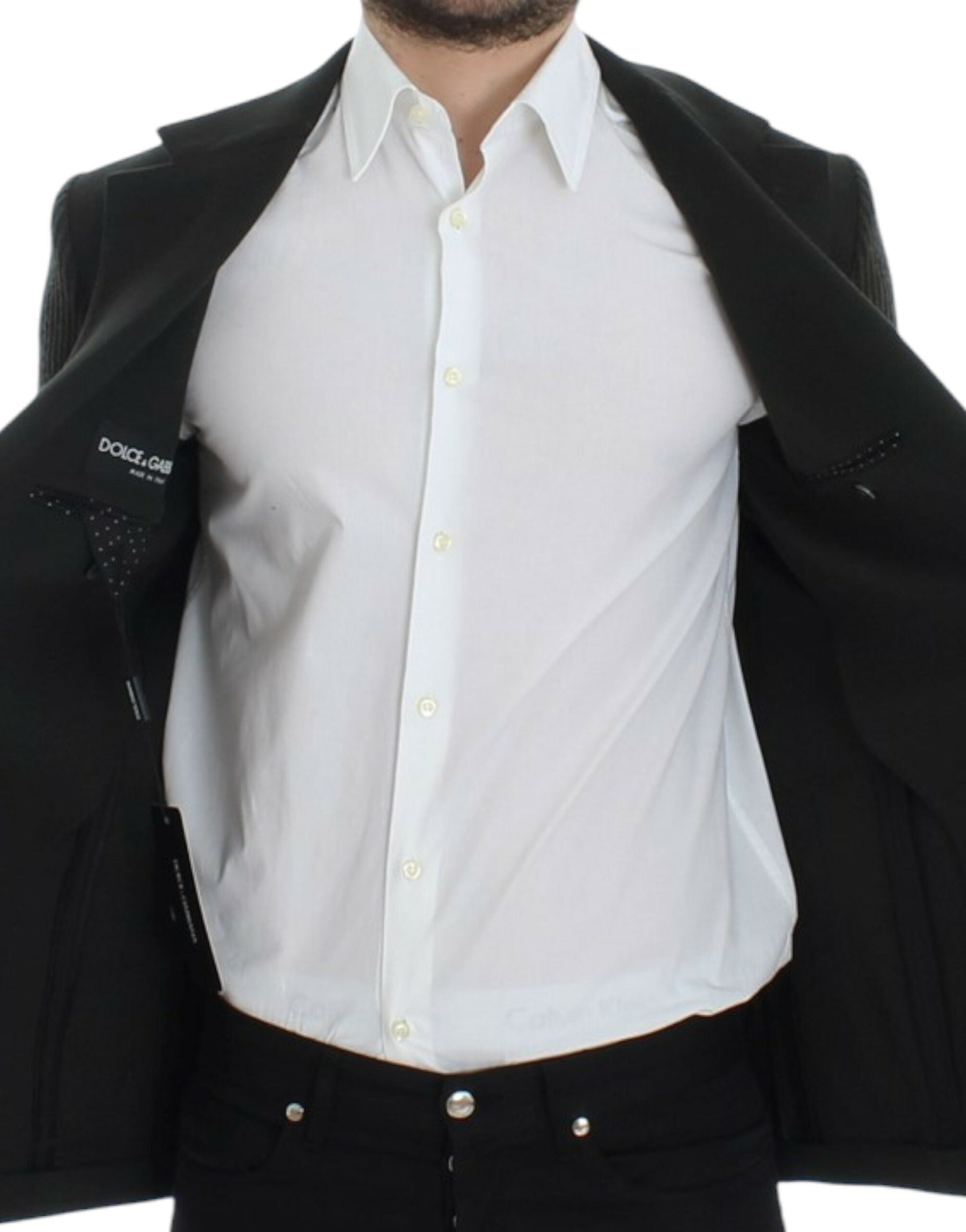 Elegant Green Cashmere Blazer Jacket - ventzia