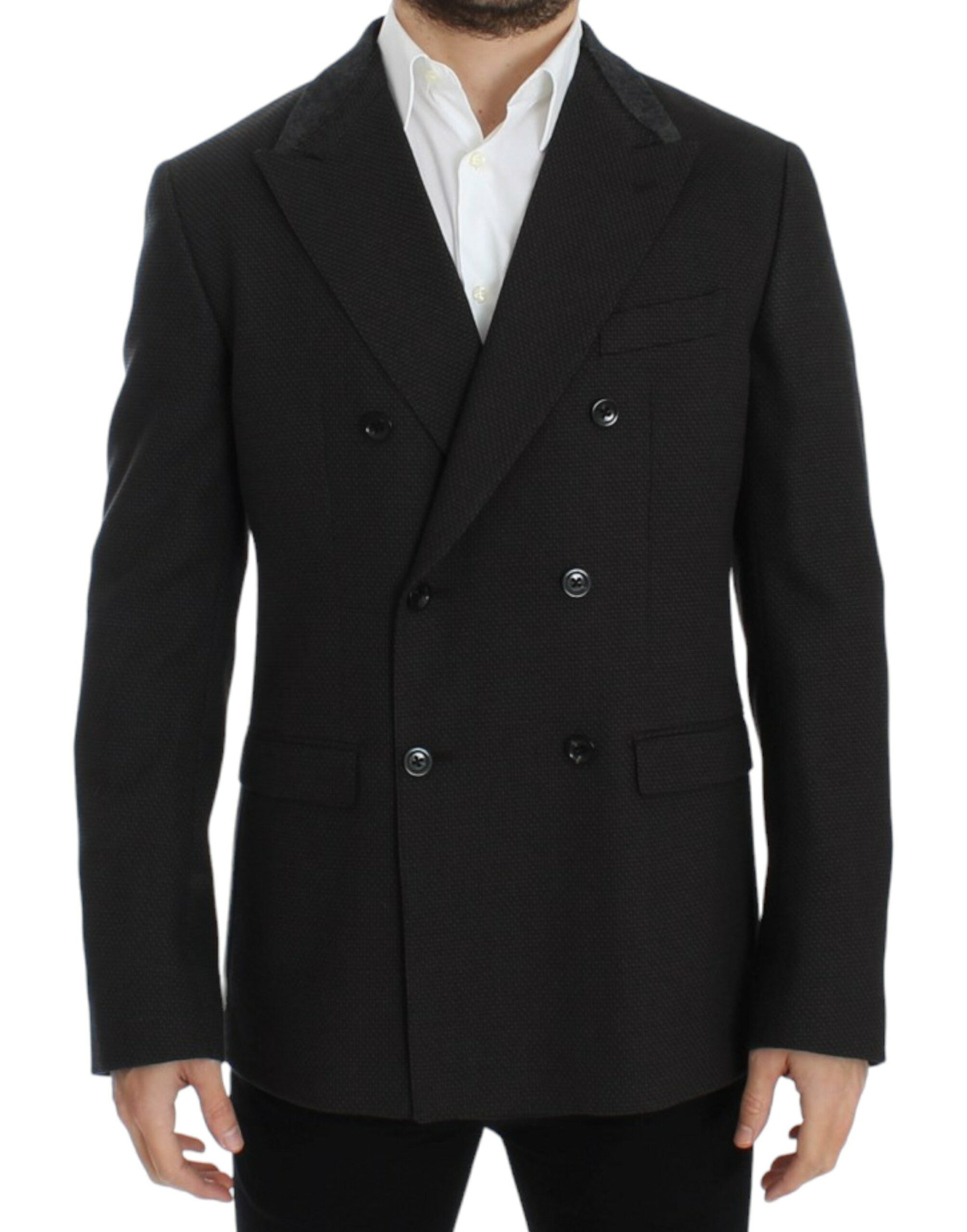 Elegant Slim Fit Double Breasted Blazer - ventzia