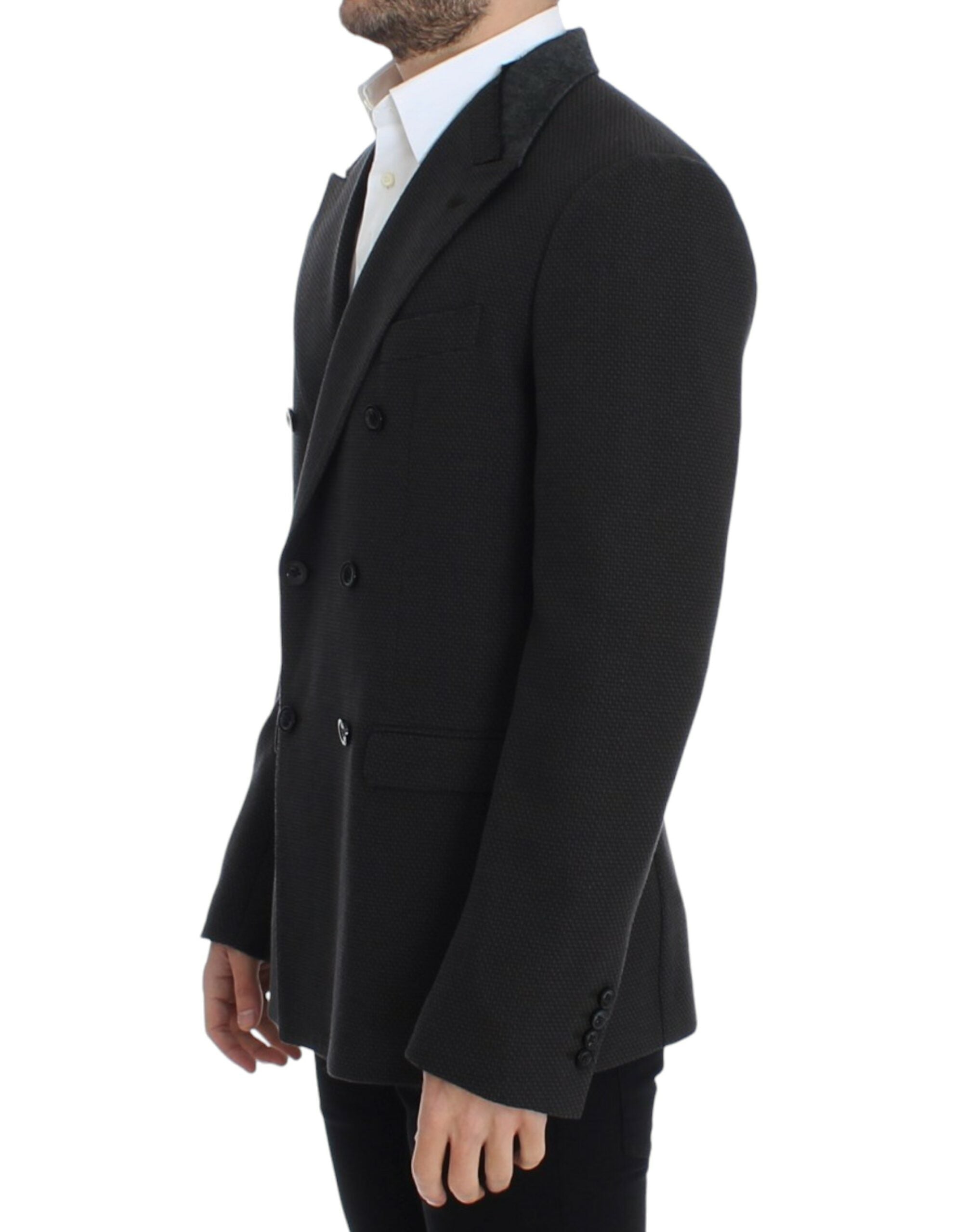Elegant Slim Fit Double Breasted Blazer - ventzia
