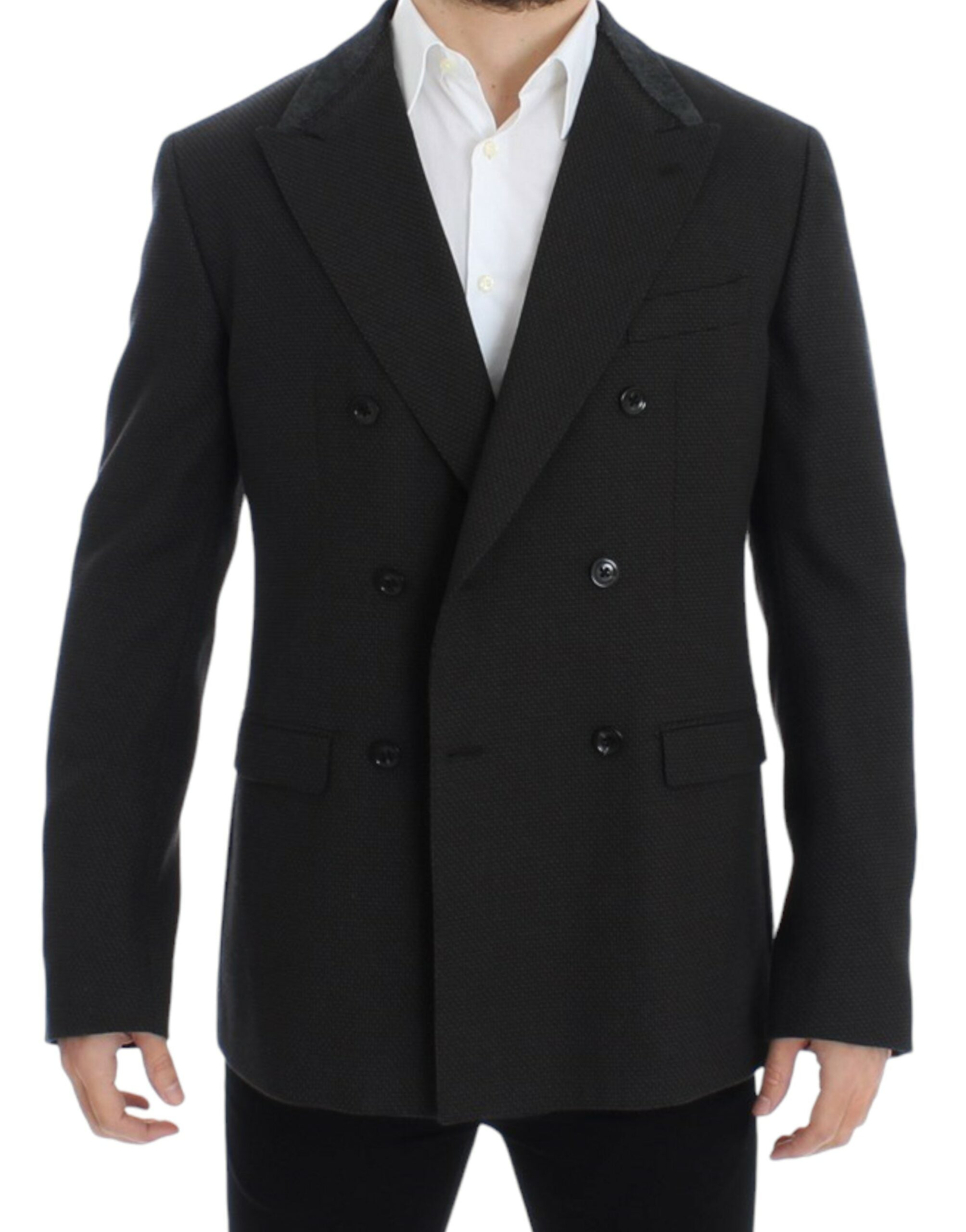 Elegant Slim Fit Double Breasted Blazer - ventzia