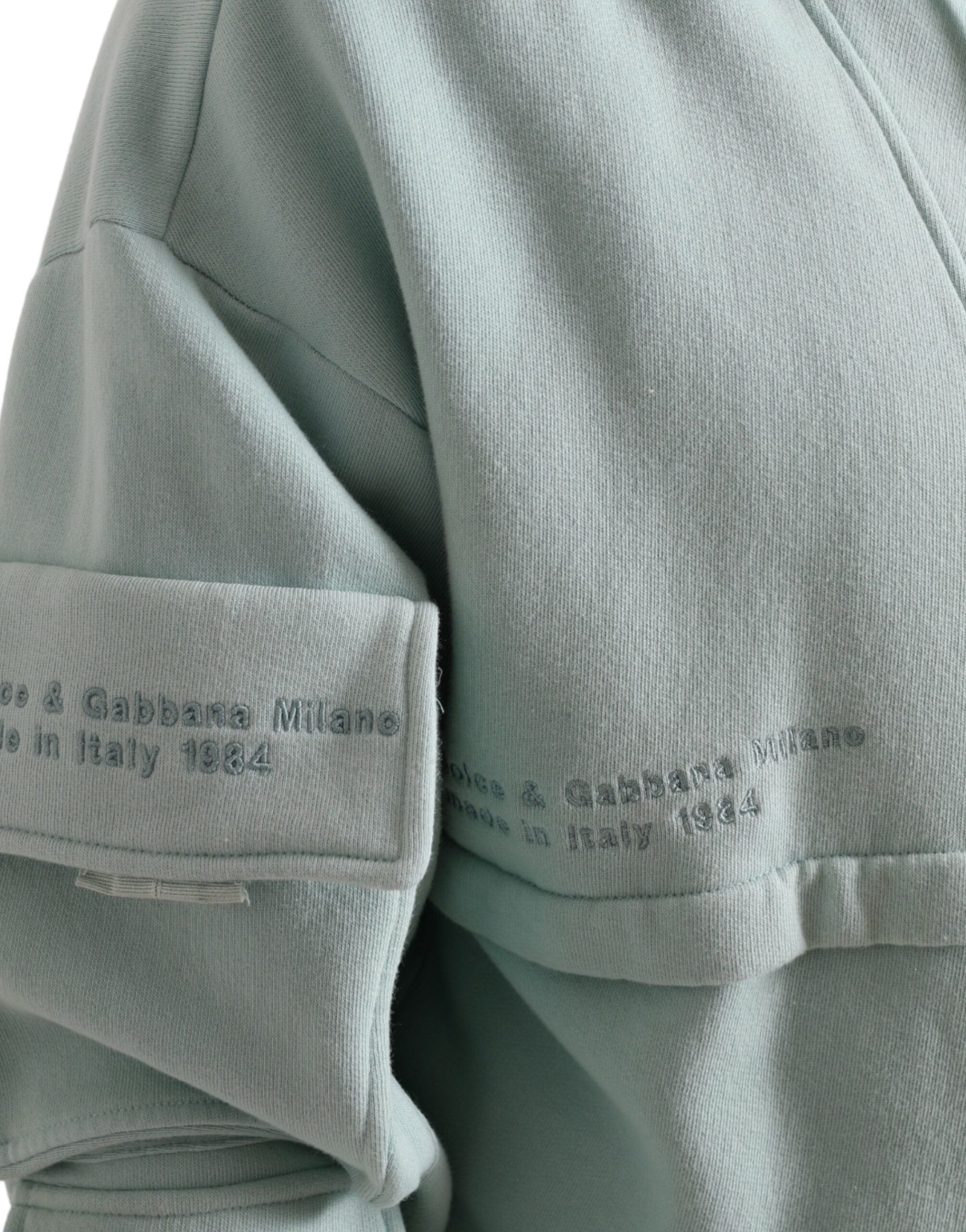 Mint Green Cotton Pockets Pullover Sweater - ventzia