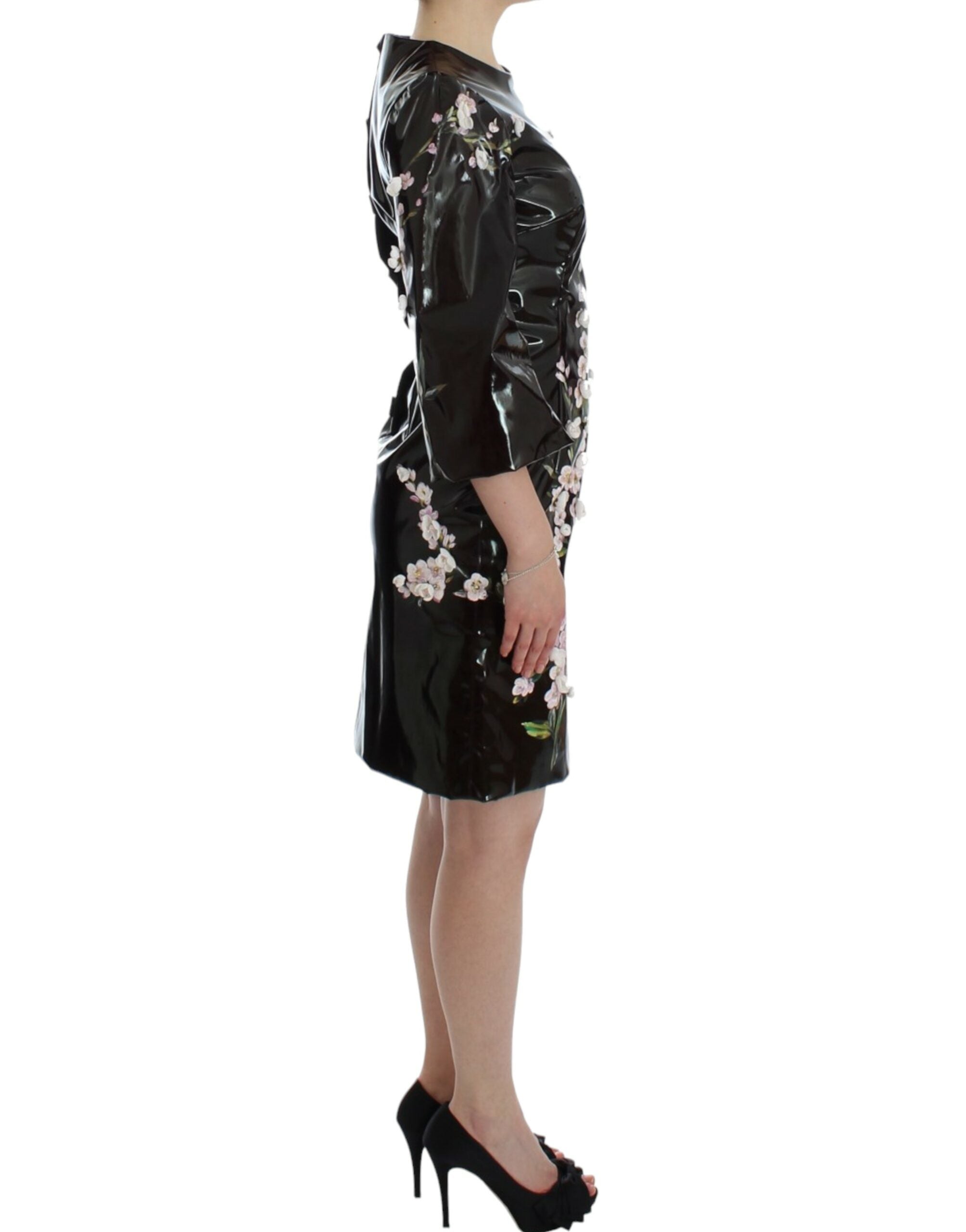 Elegant Floral Sheath Cocktail Dress - ventzia