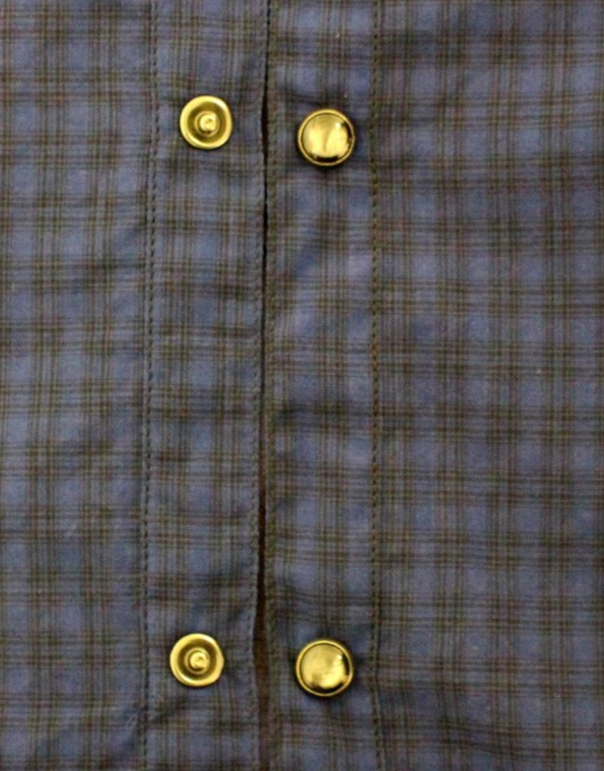 Chic Blue Checkered Casual Cotton Shirt - ventzia
