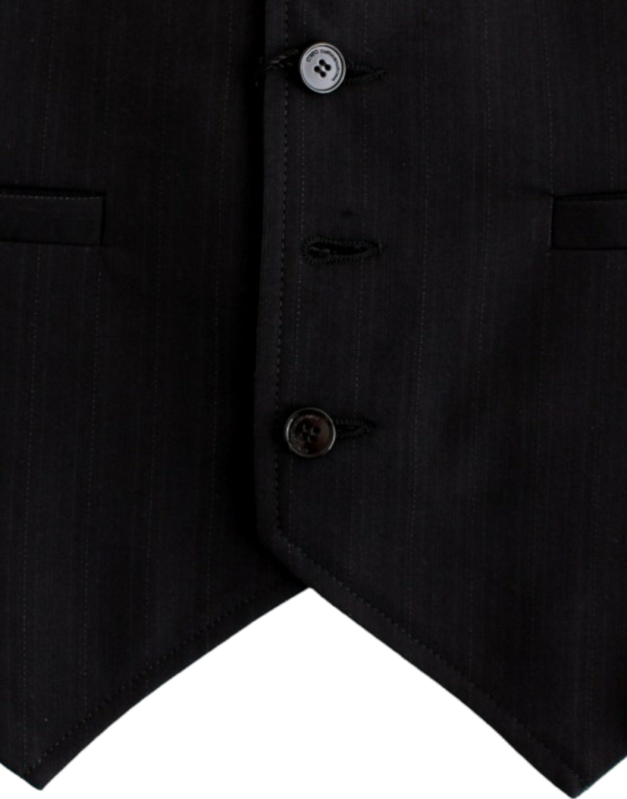 Elegant Striped Casual Vest - Cotton Blend - ventzia