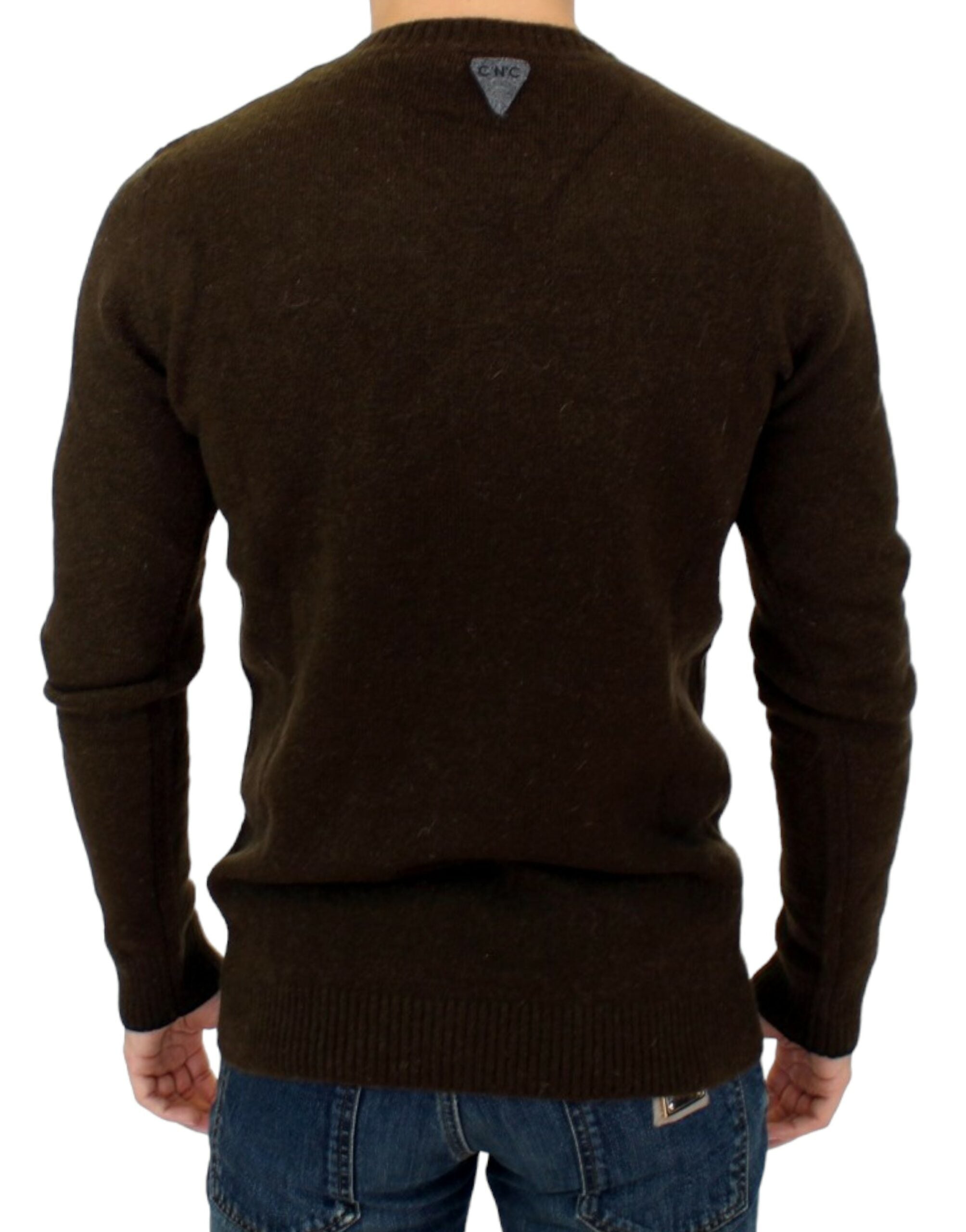 Elegant Crewneck Striped Sweater Pullover - ventzia