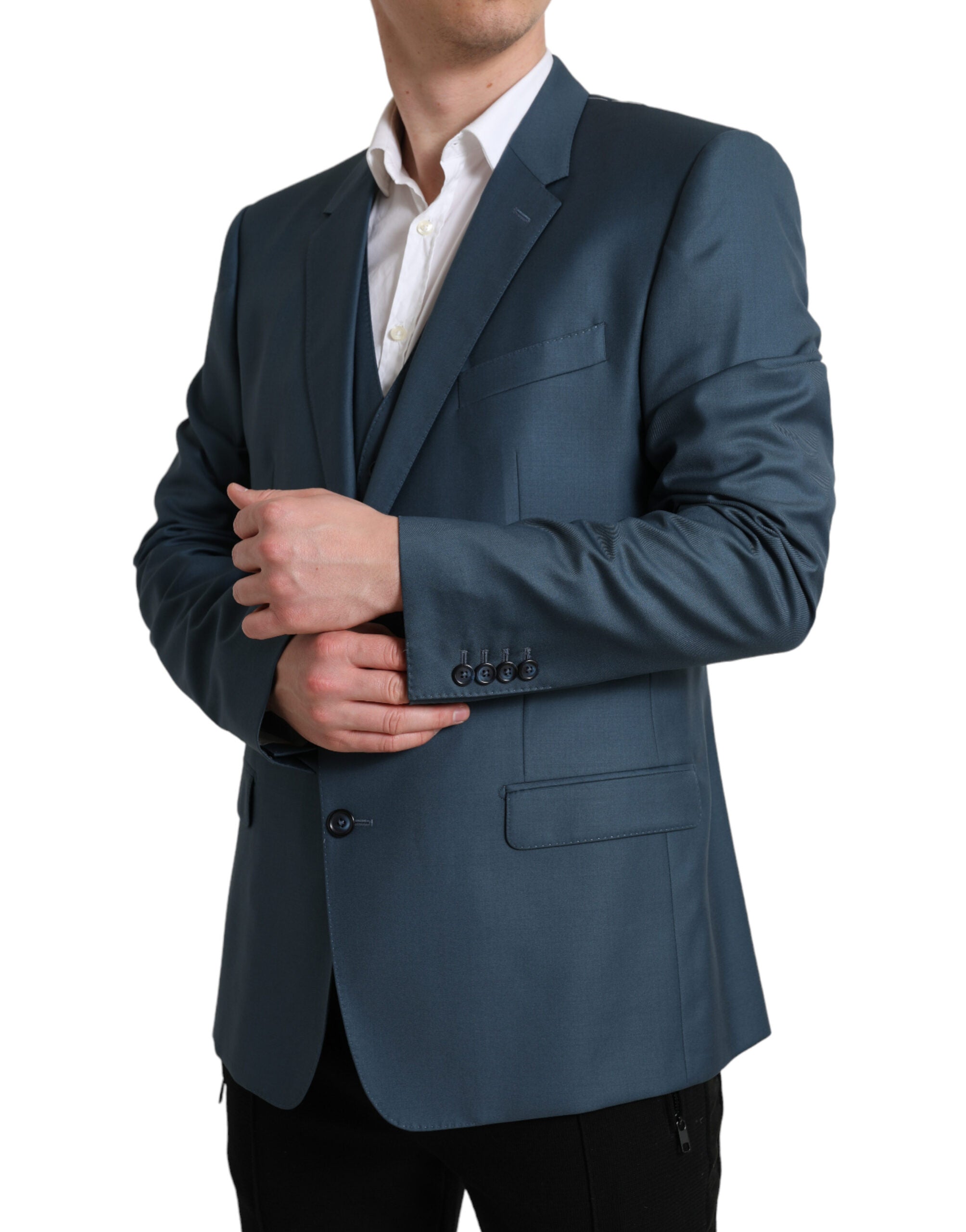 Green Single Breasted 2 Piece MARTINI Suit - ventzia