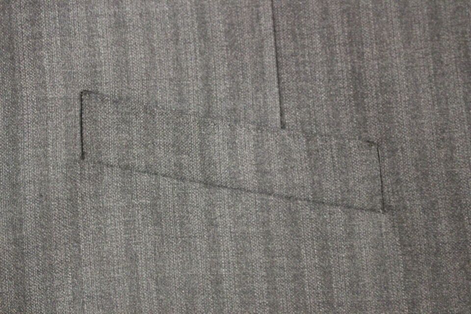 Elegant Gray Striped Wool Dress Vest - ventzia
