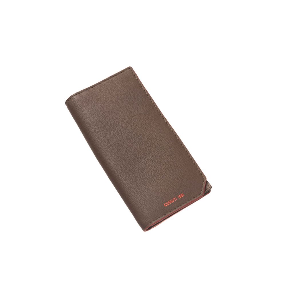 Brown Calfskin Men Wallet - ventzia