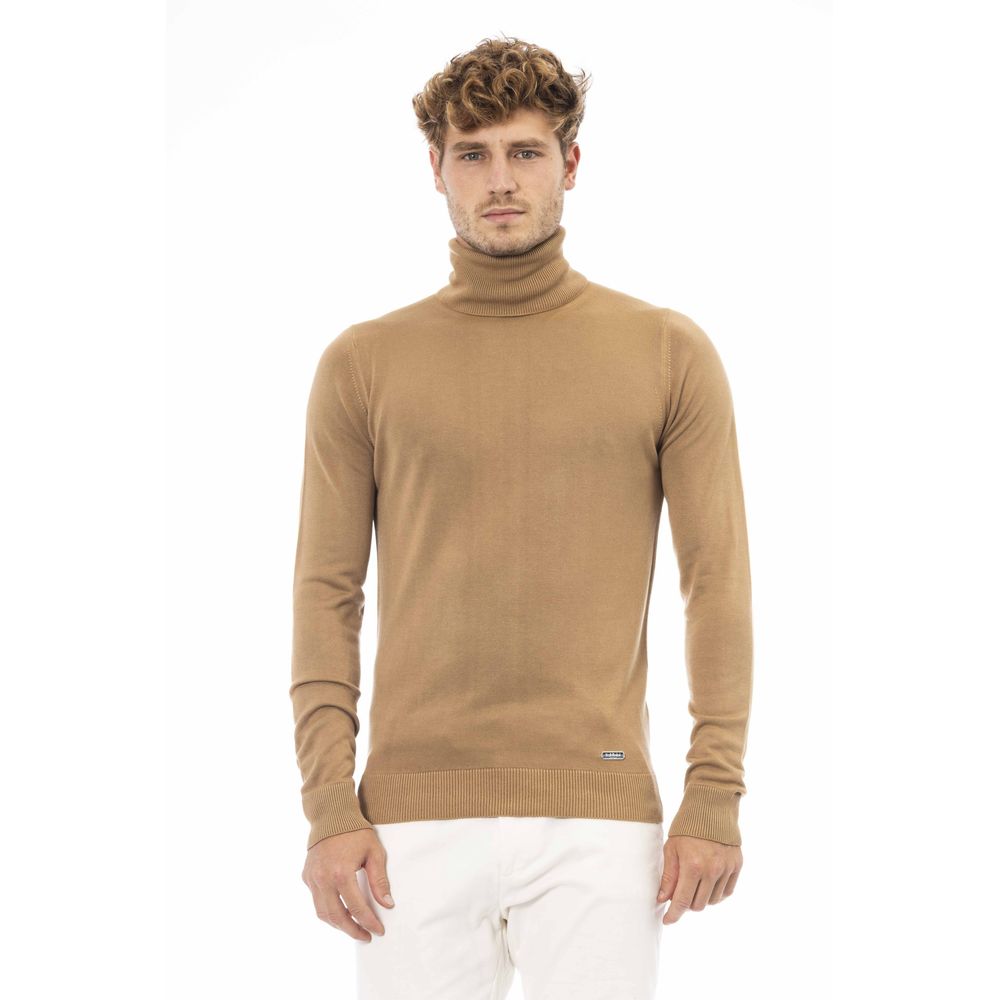 Beige Modal Men Sweater - ventzia