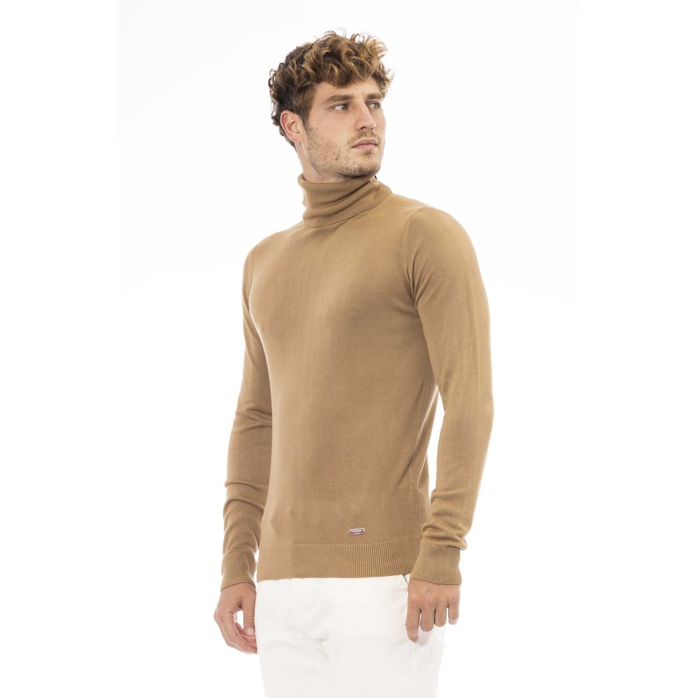 Beige Modal Men Sweater - ventzia
