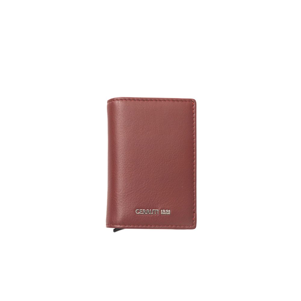 Red Calfskin Men Wallet - ventzia