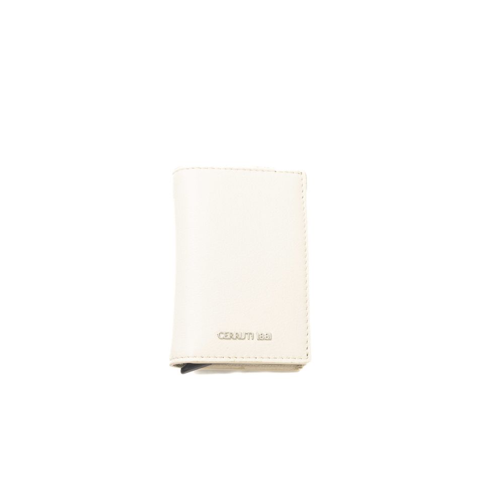 Beige Calfskin Men Wallet - ventzia