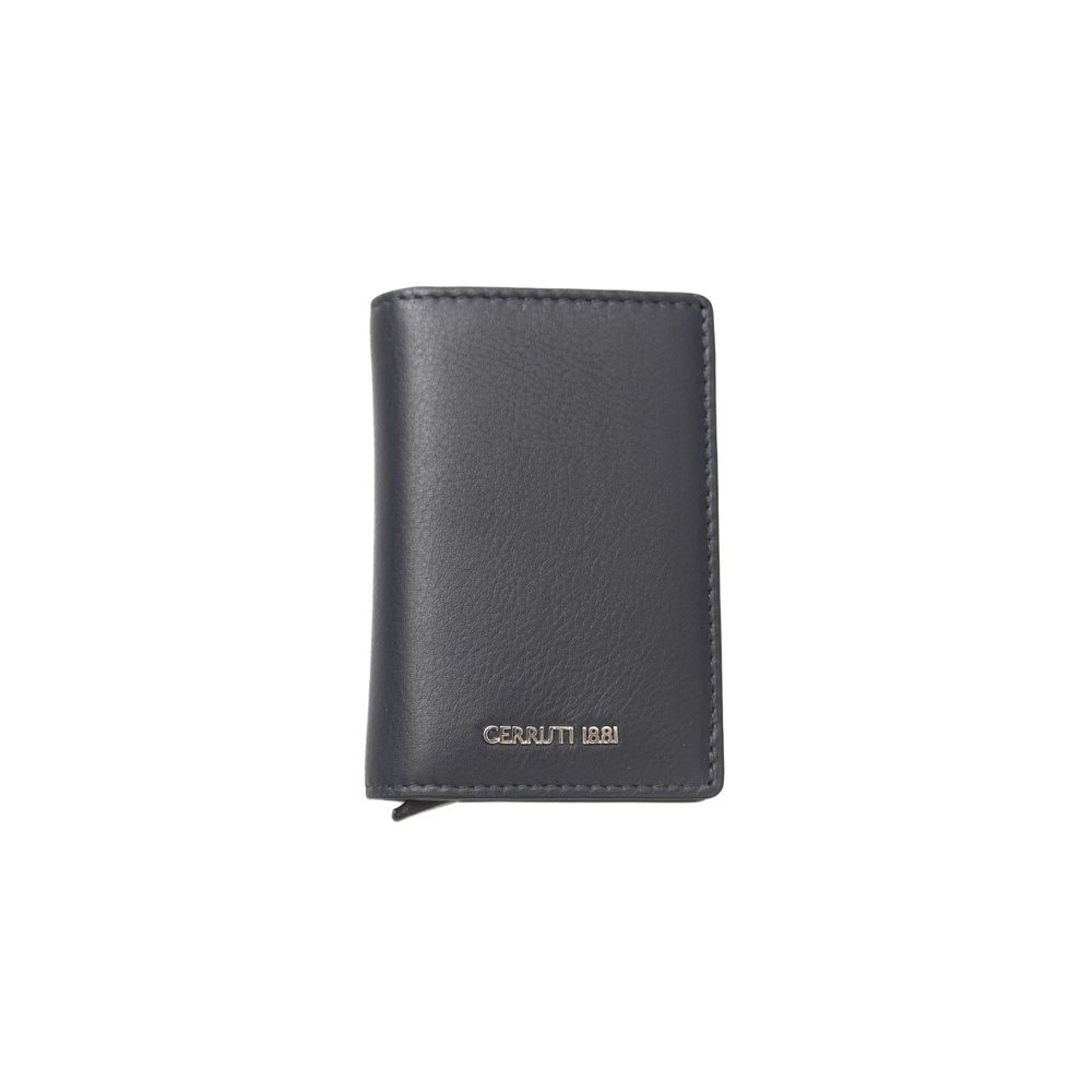 Blue Calfskin Men Wallet - ventzia