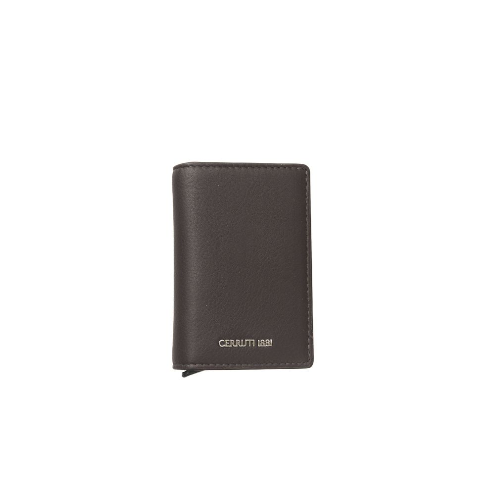 Brown Calfskin Men Wallet - ventzia