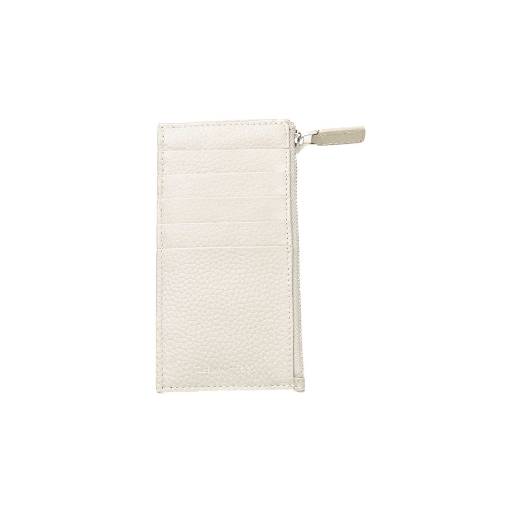 White Leather Men Wallet - ventzia