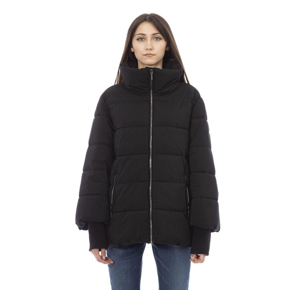 Black Polyamide Women Jacket - ventzia
