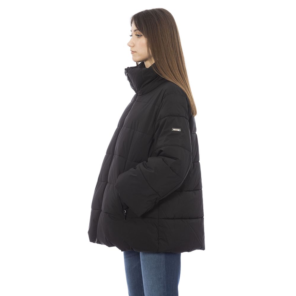 Black Polyamide Women Jacket - ventzia