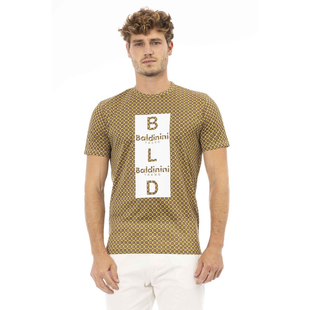 Yellow Cotton Men T-Shirt - ventzia