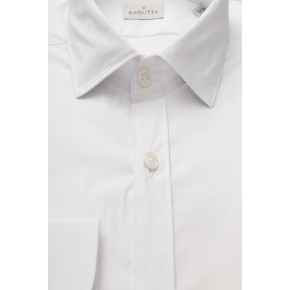 White Cotton Men's Shirt - ventzia