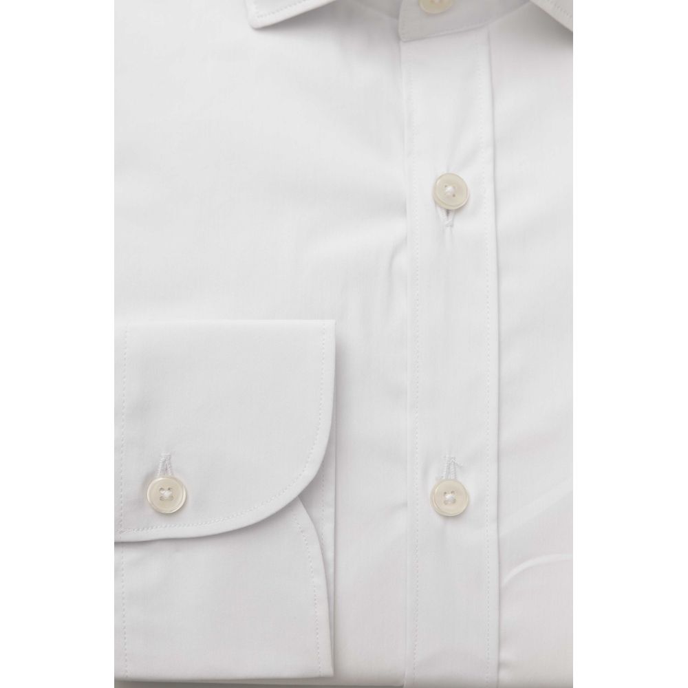 White Cotton Men's Shirt - ventzia