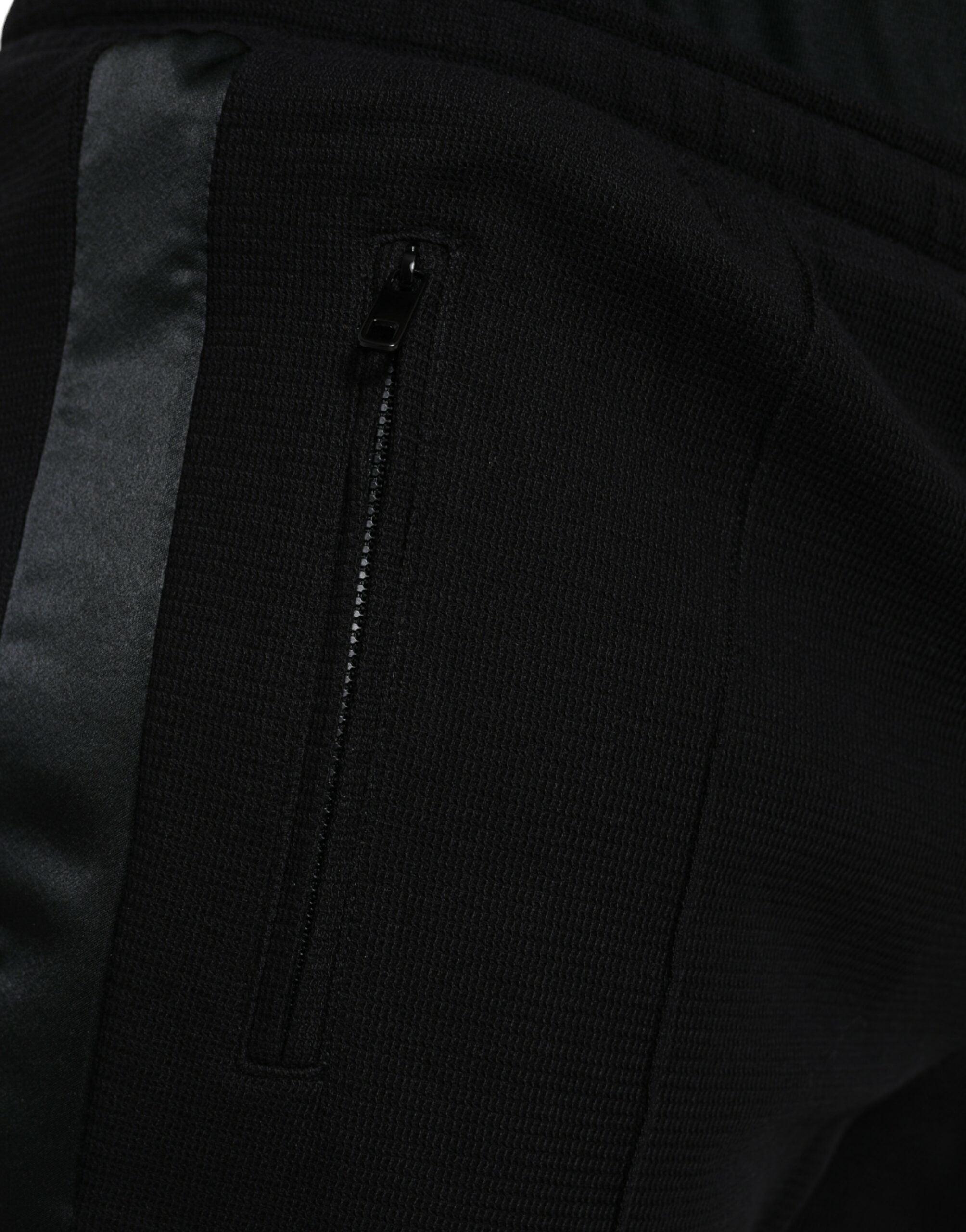 Black Cotton Blend Jogger Sweatpants Pants - ventzia