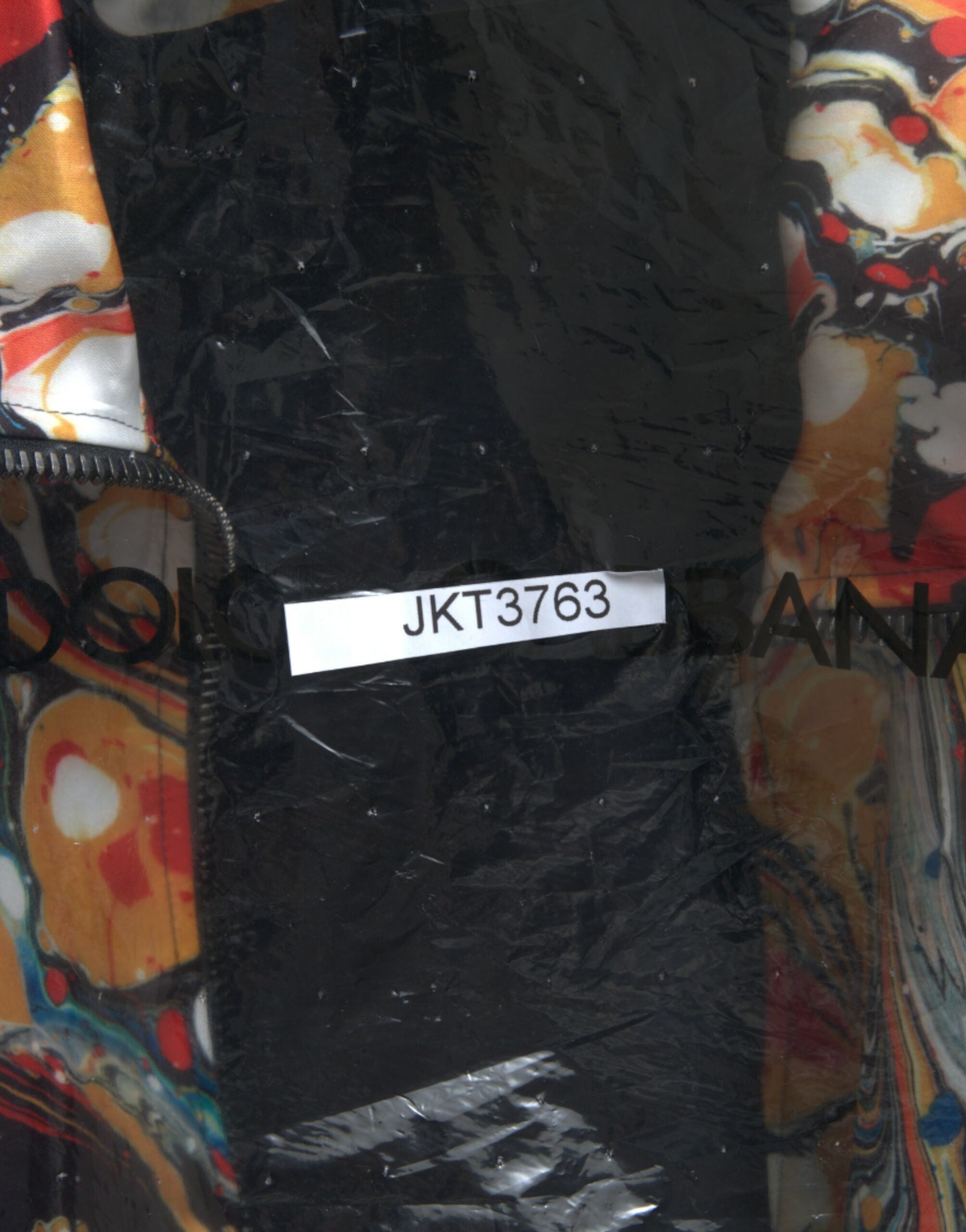 Multicolor Abstract Polyester Bomber Jacket - ventzia