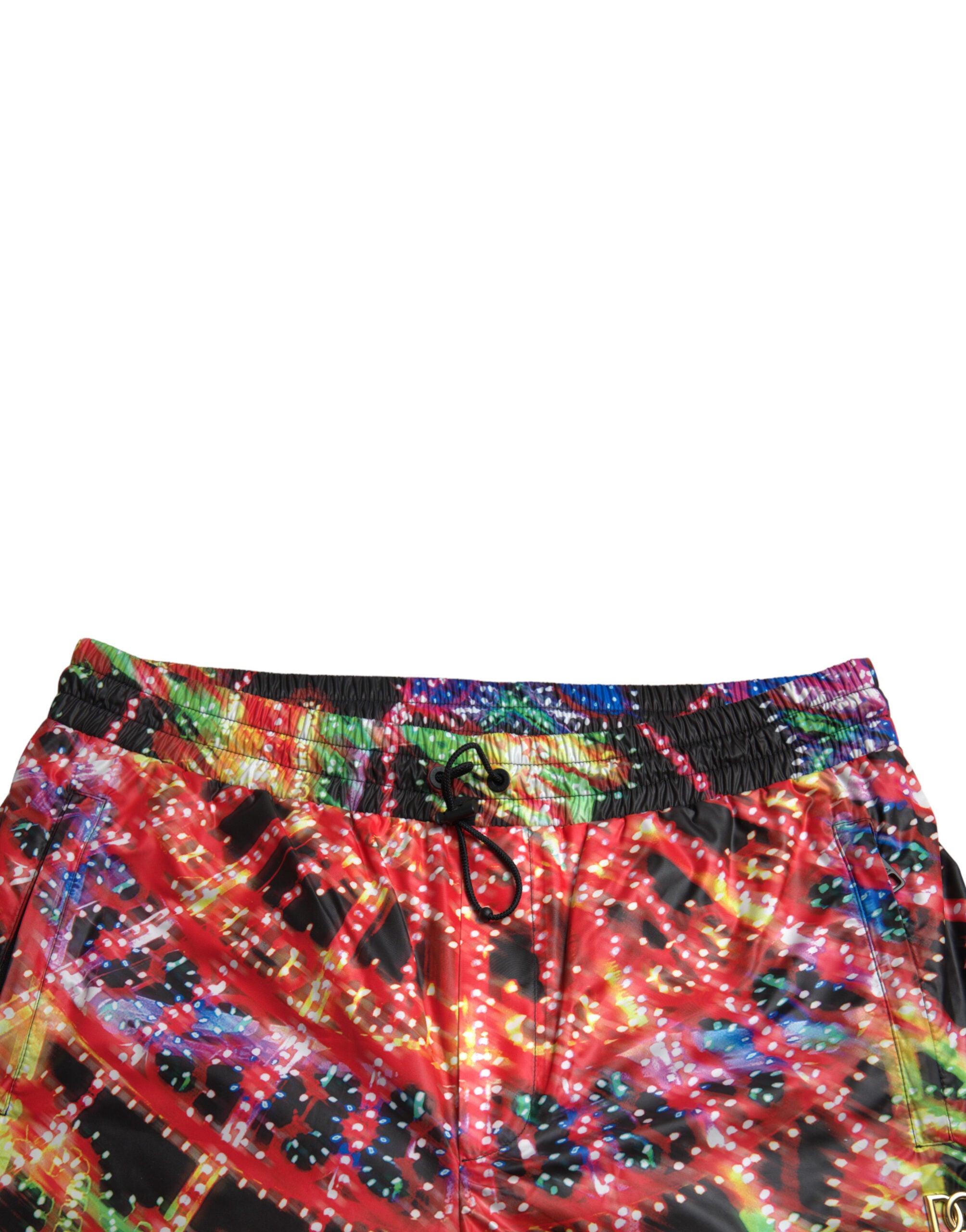 Multicolor Luminarie Print Men Bermuda Shorts - ventzia