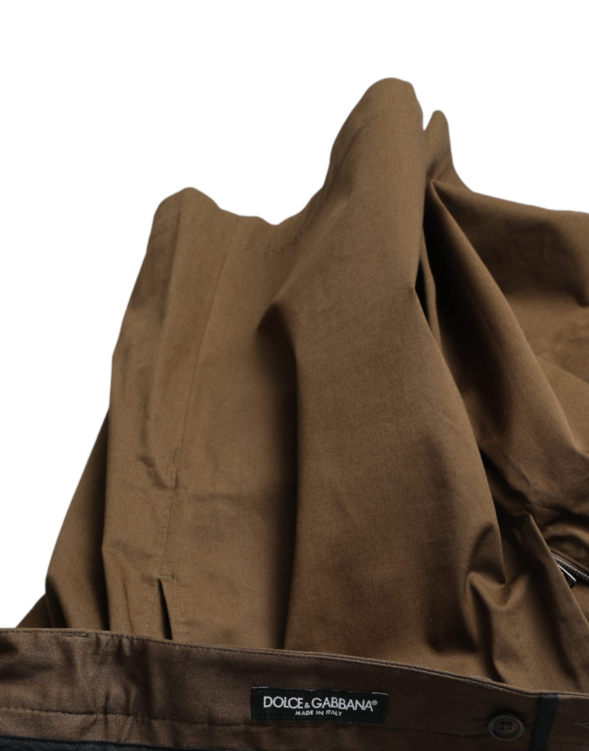 Brown Cotton Stretch Men Bermuda Shorts - ventzia