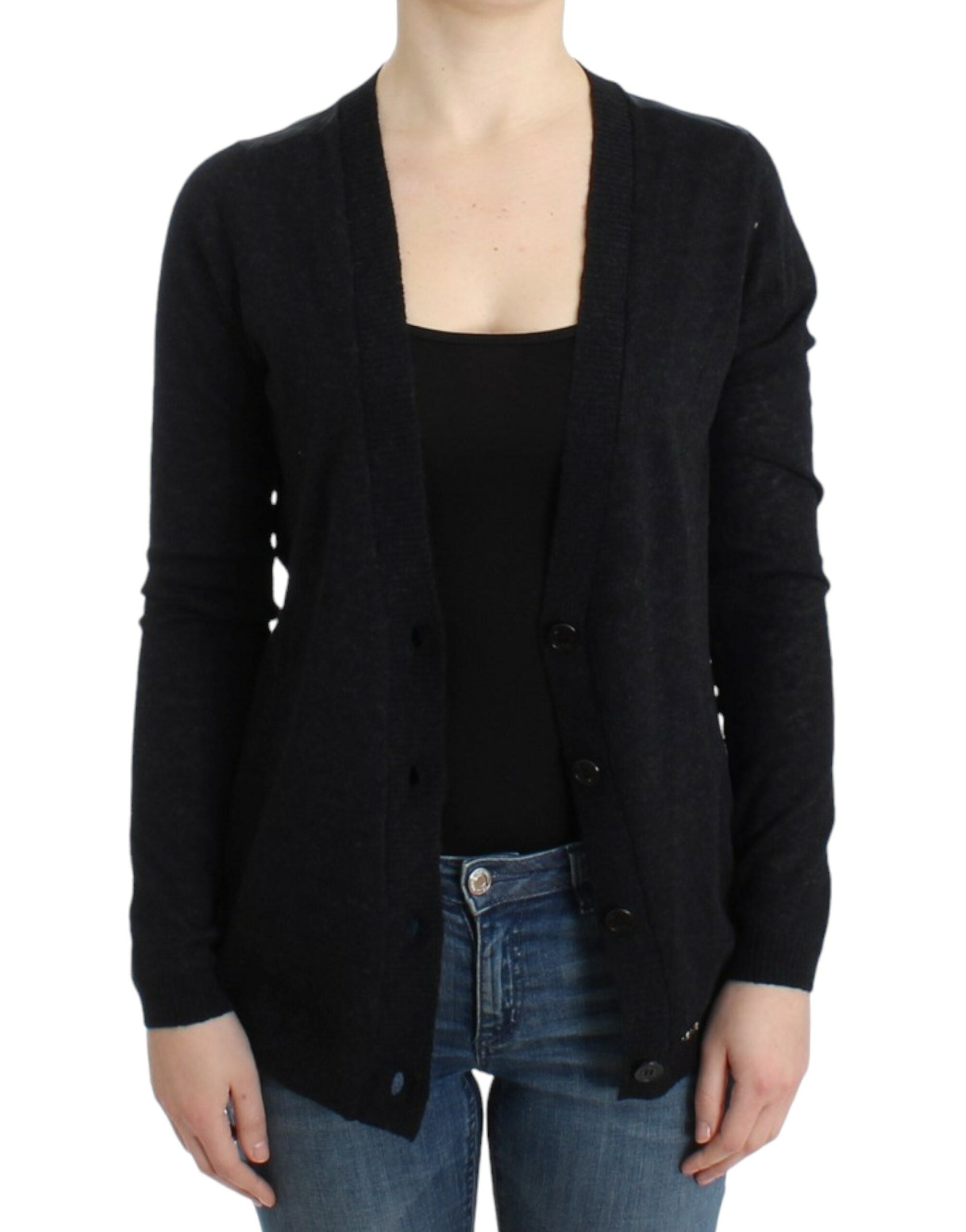 Elegant Deep V-neck Lightweight Cardigan - ventzia