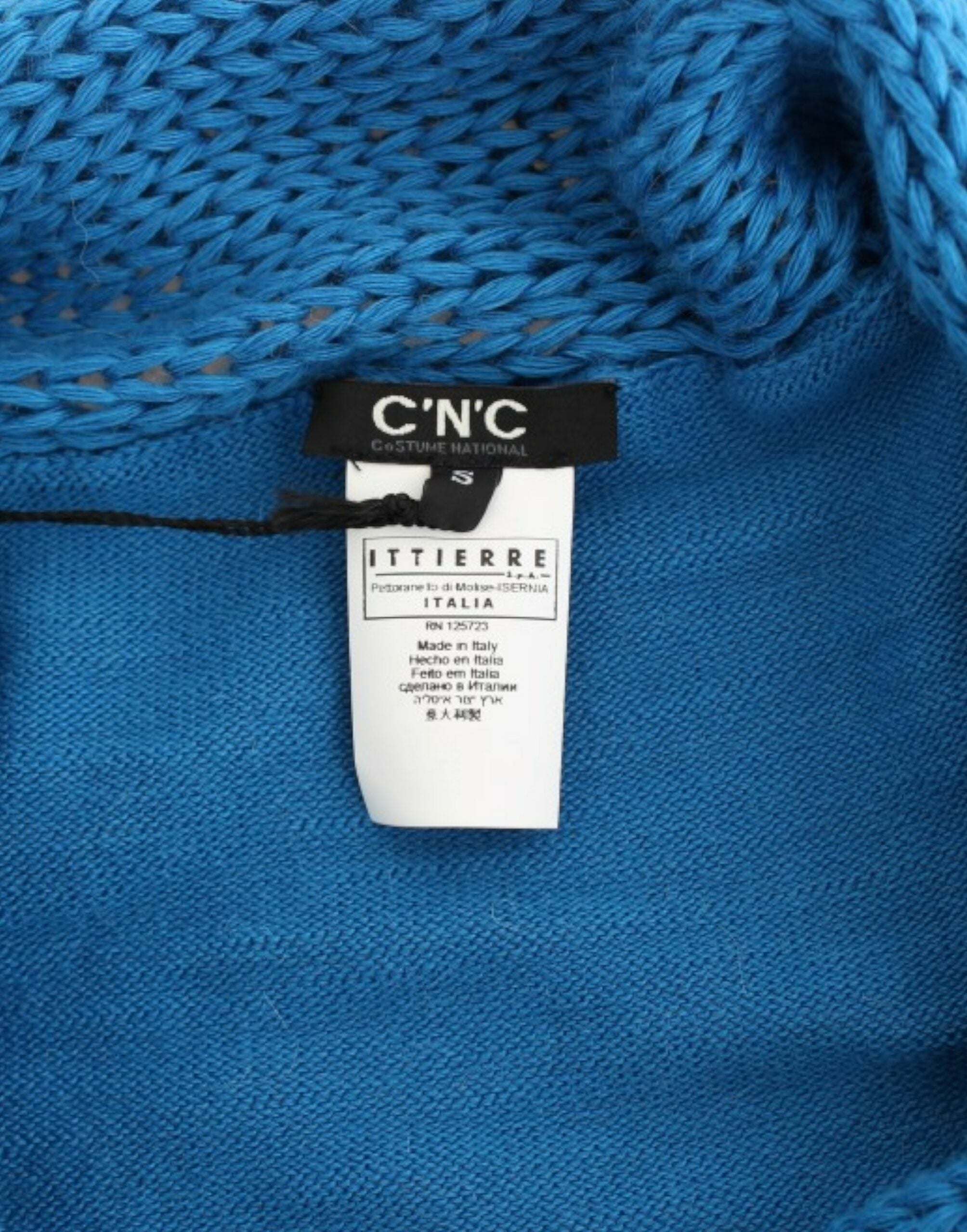 Cozy Scoop Neck Blue Knit Sweater - ventzia