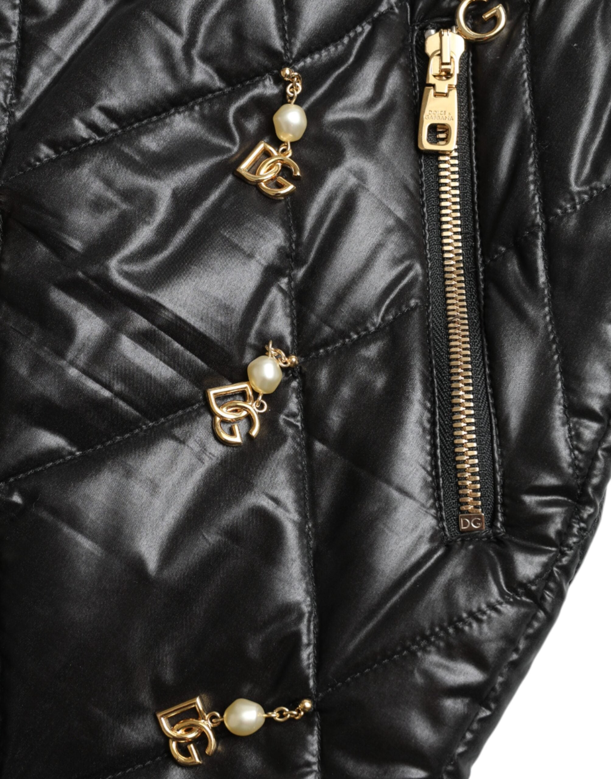 Black Embellished High Waist Hot Pants Shorts - ventzia