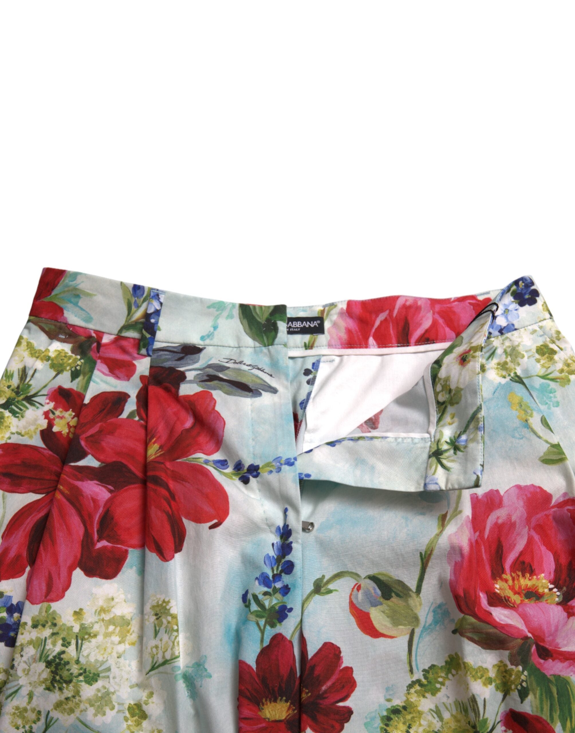 Multicolor Floral High Waist Wide Leg Pants - ventzia