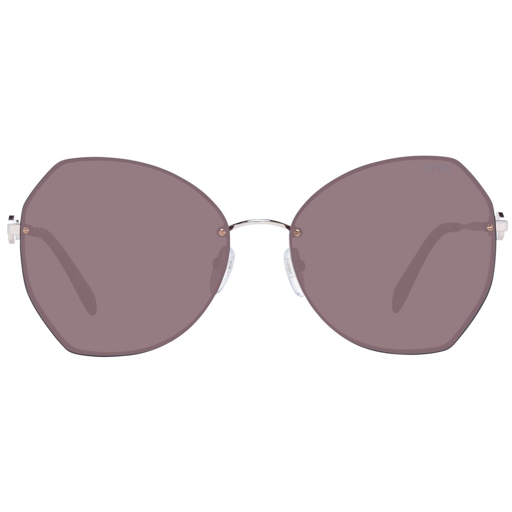 Rose Gold Metal Sunglasses - ventzia