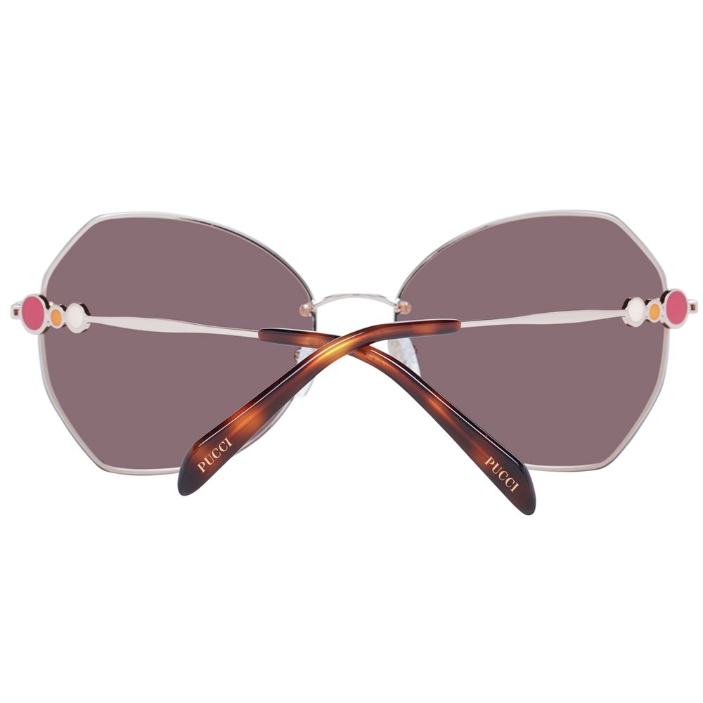 Rose Gold Metal Sunglasses - ventzia