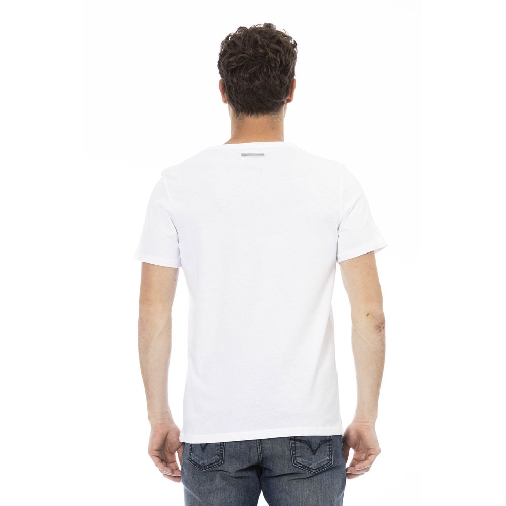 White Cotton Men T-Shirt - ventzia