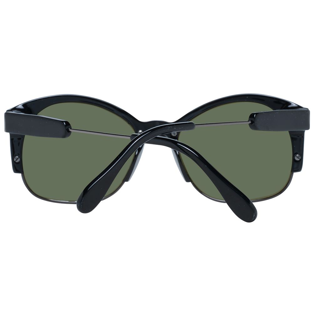 Black Acetate & Metal Sunglasses - ventzia