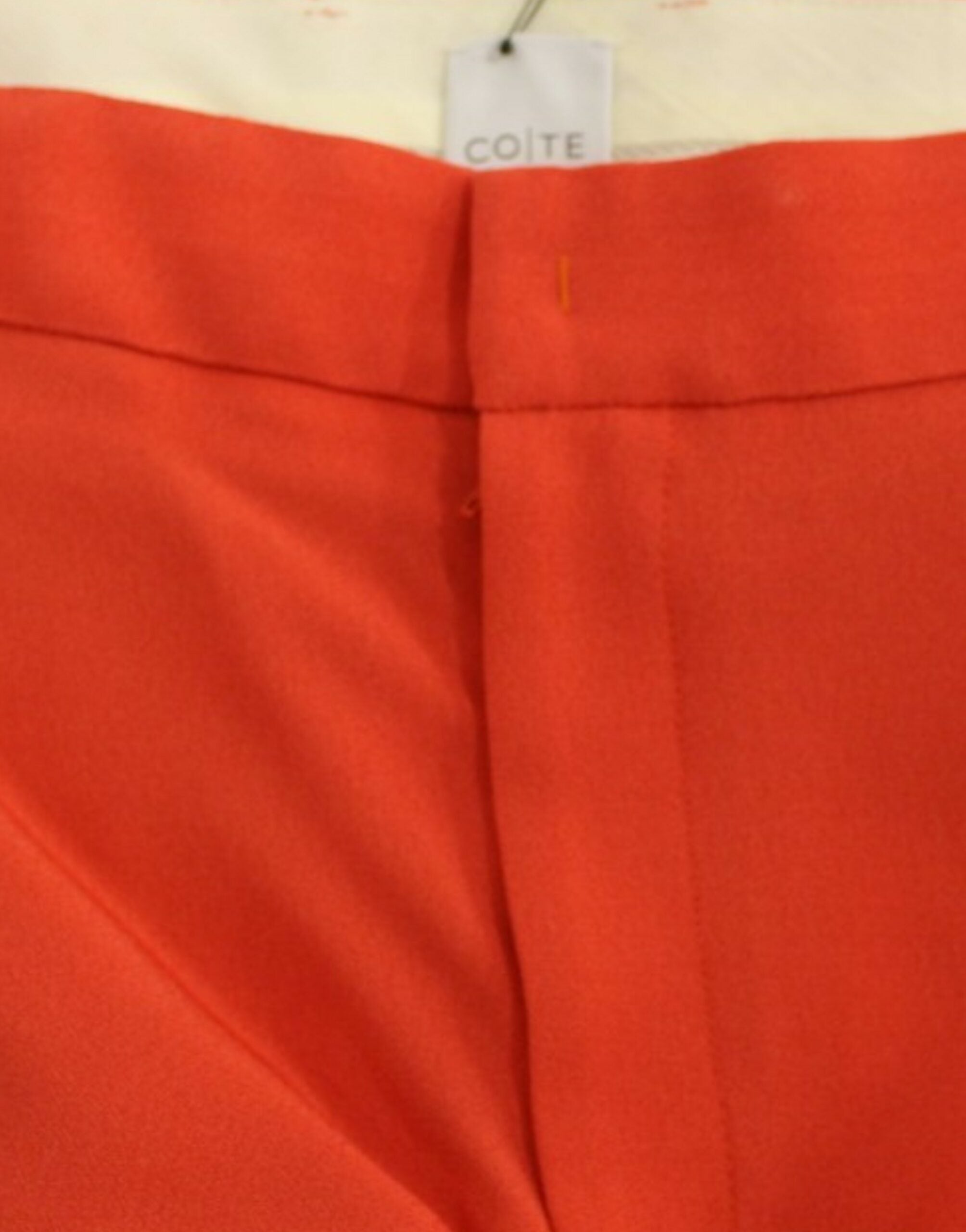 Chic Orange Boyfriend Pants - Italian Crafted - ventzia