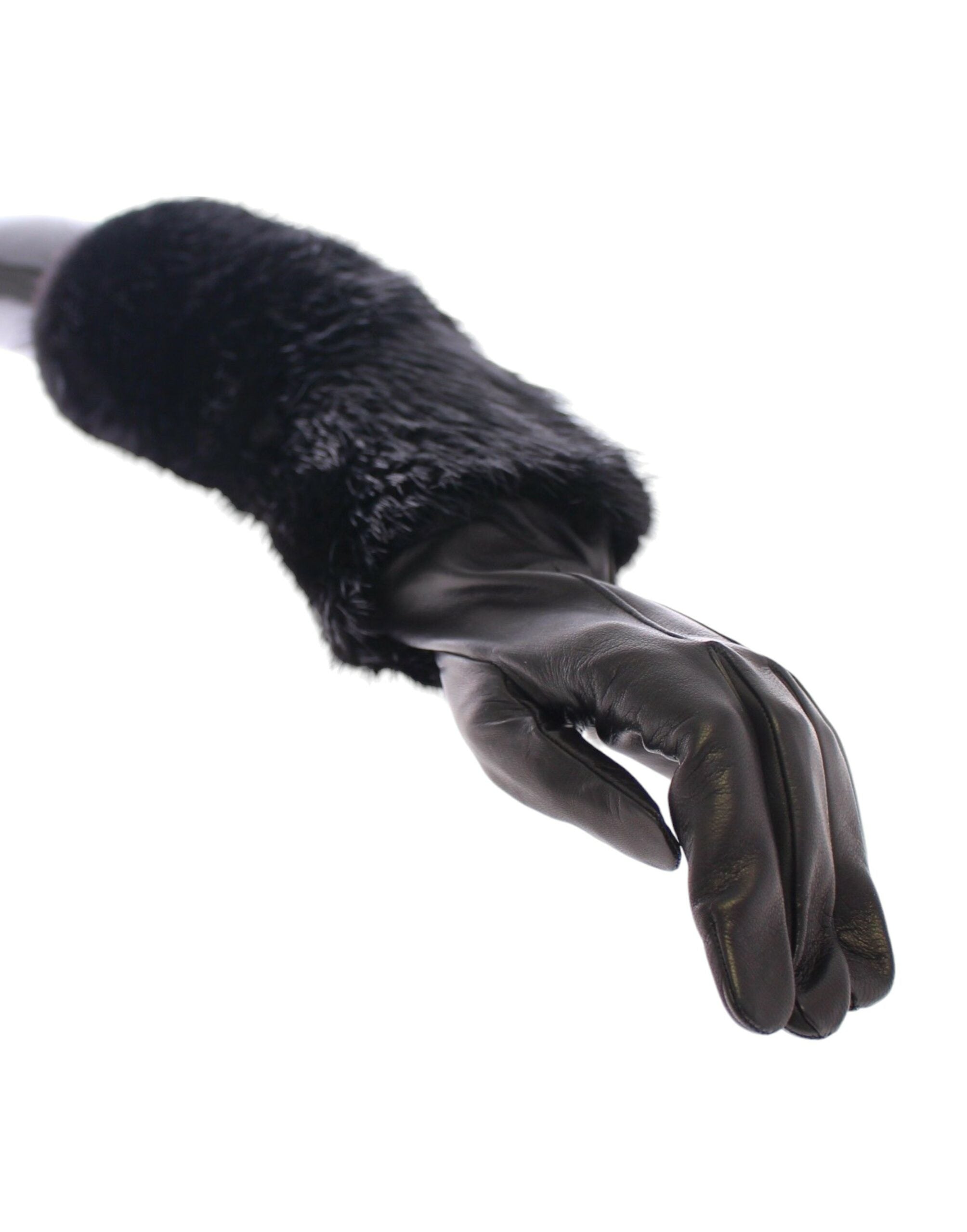 Elegant Elbow Length Leather Gloves - ventzia