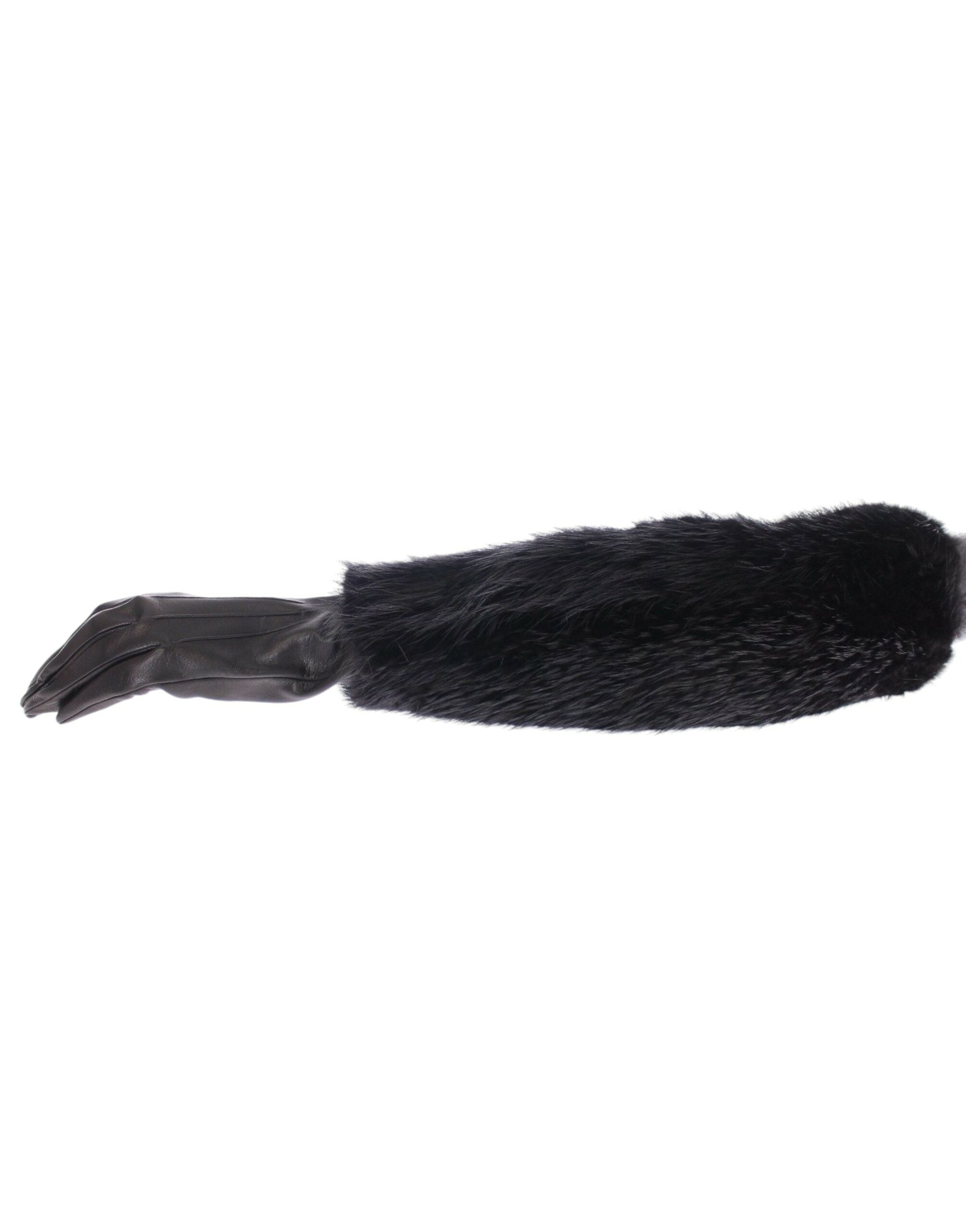 Elegant Elbow Length Leather Gloves - ventzia