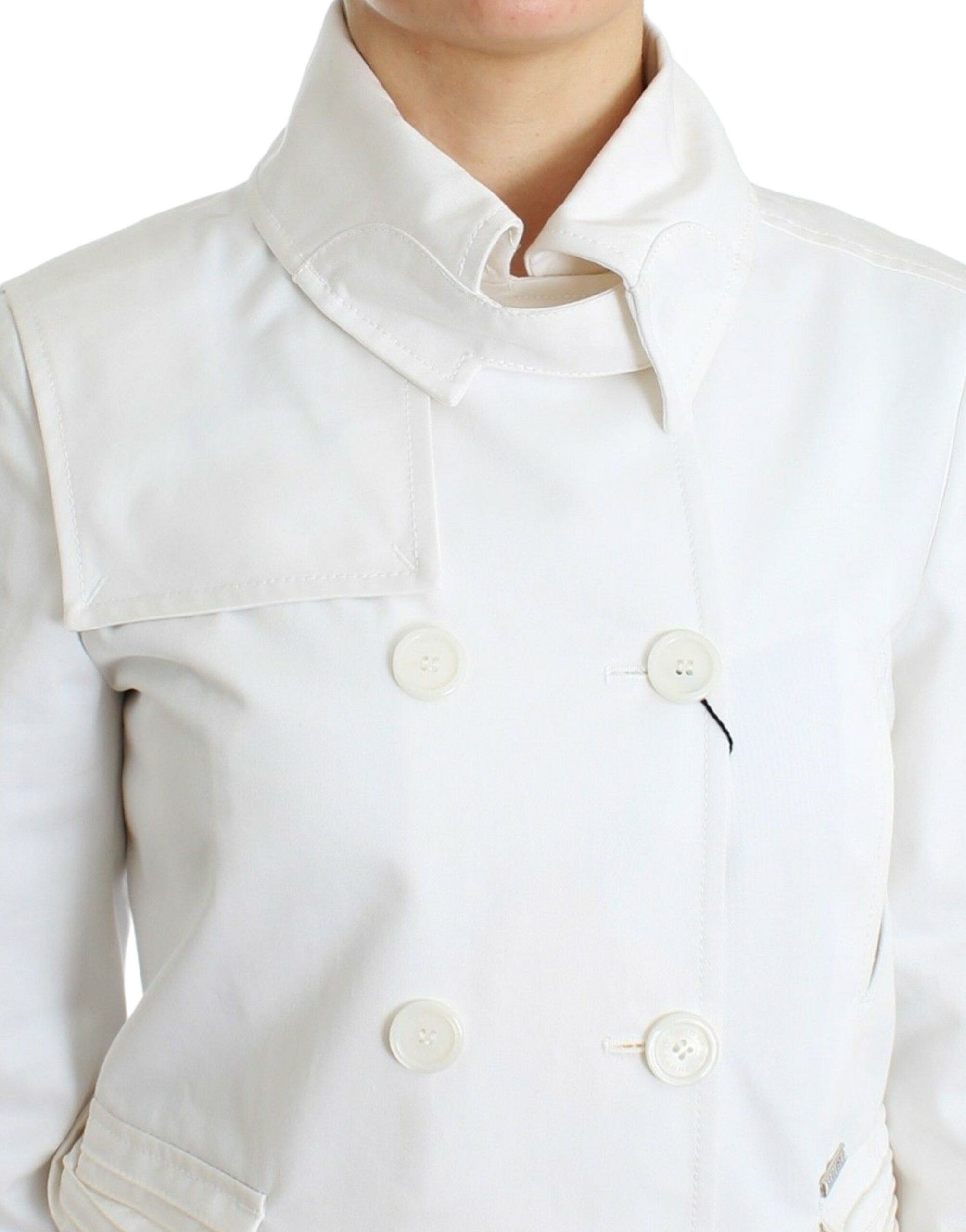 Chic Double Breasted Cotton Jacket - ventzia