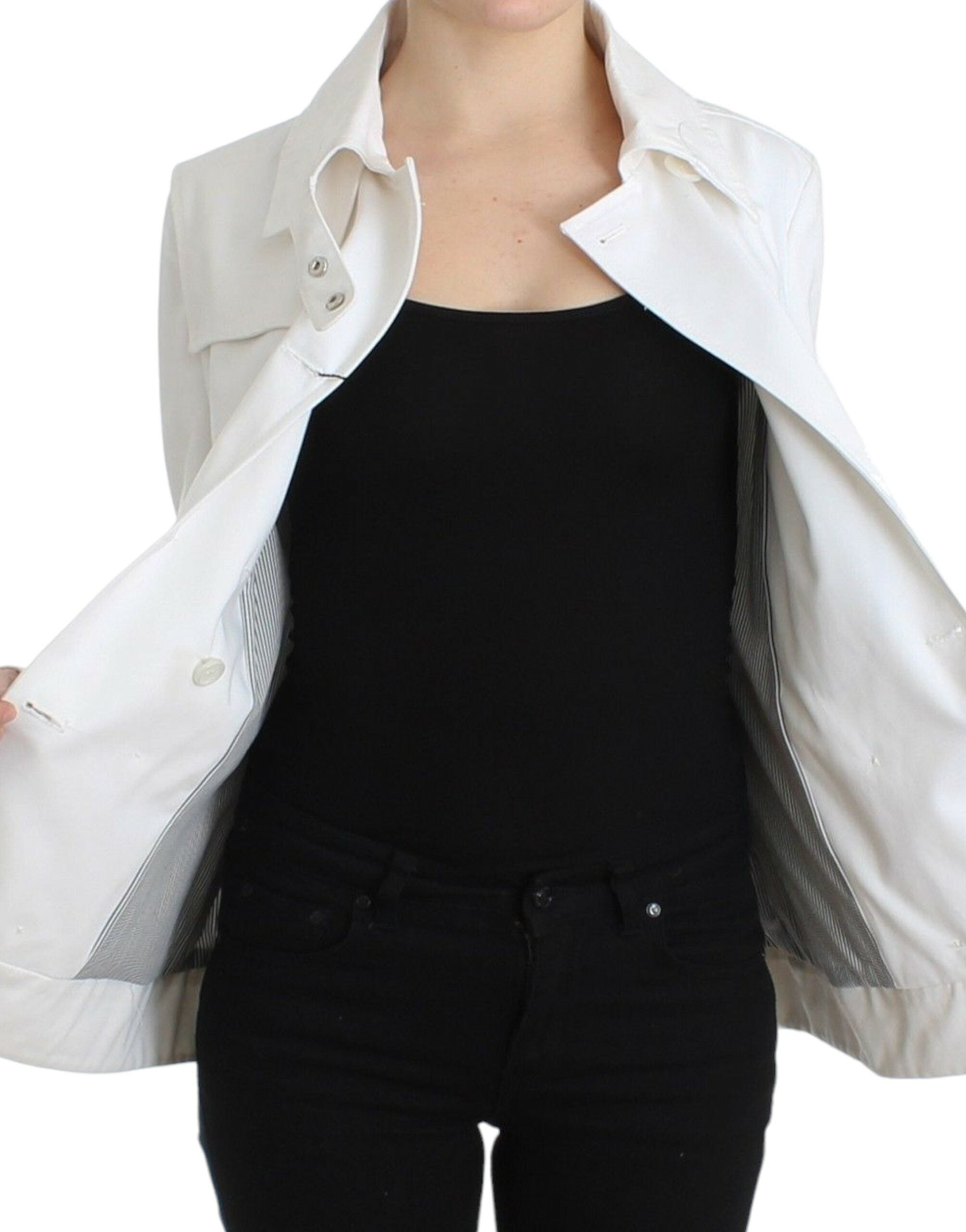 Chic Double Breasted Cotton Jacket - ventzia