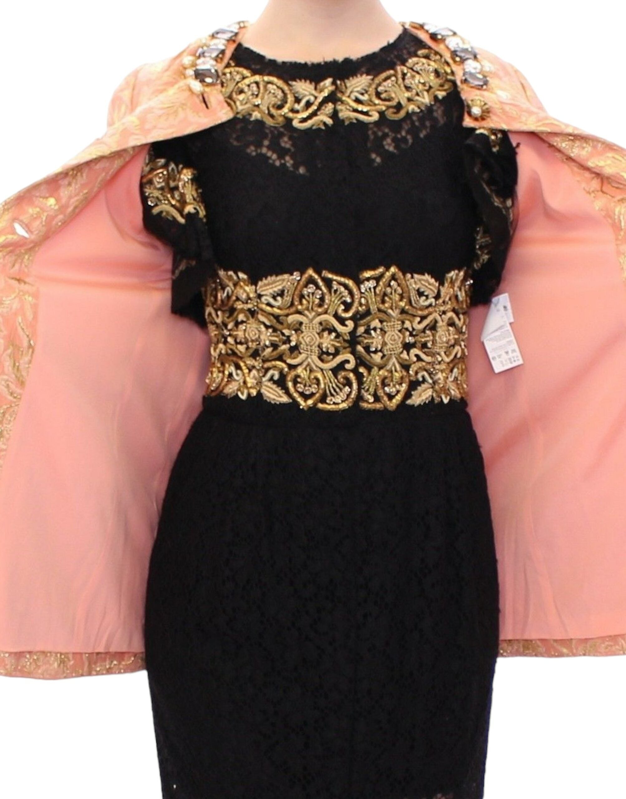 Exclusive Crystal Brocade Coat Jacket - ventzia
