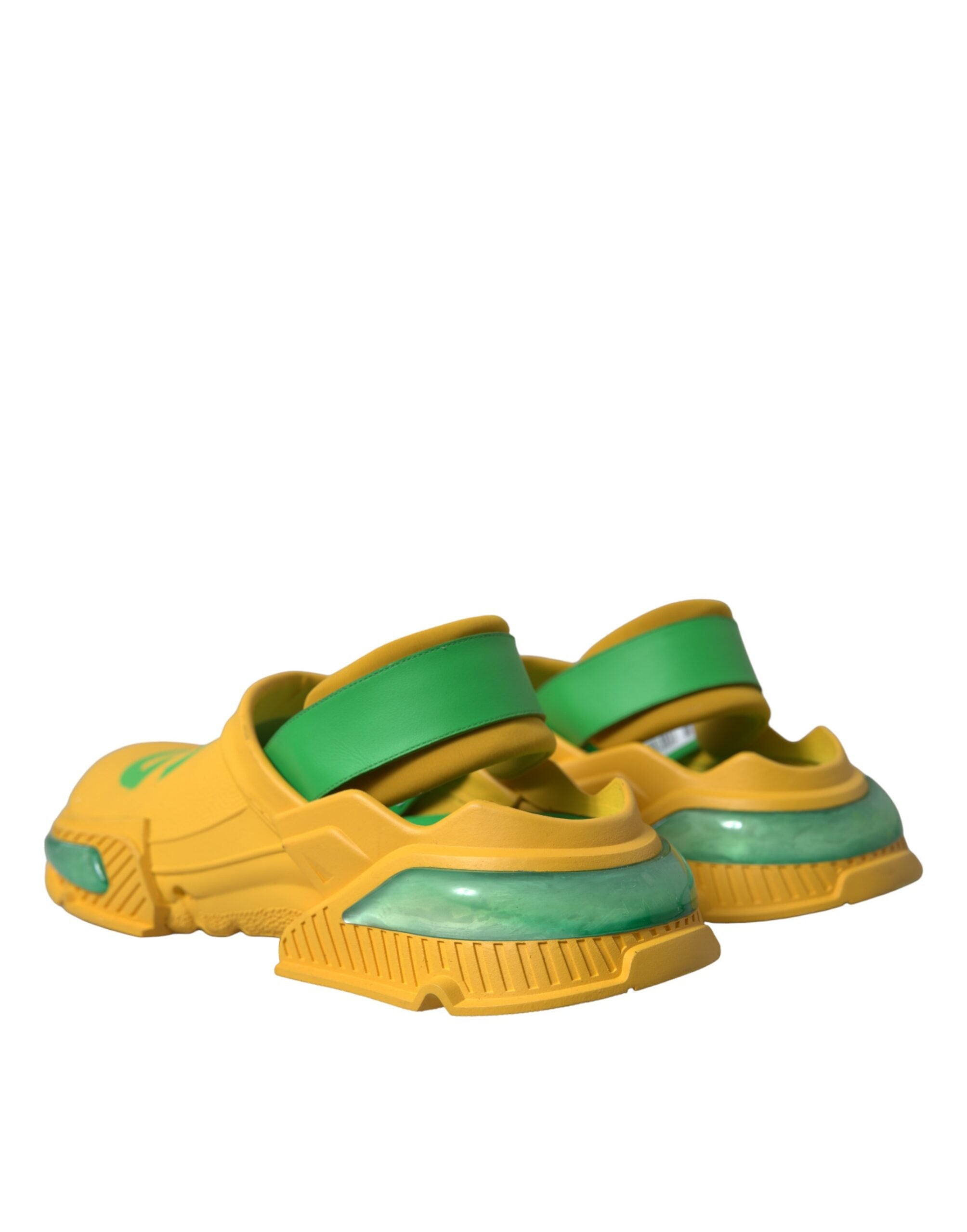 Yellow Green Rubber Clogs Men Slippers Men Shoes - ventzia
