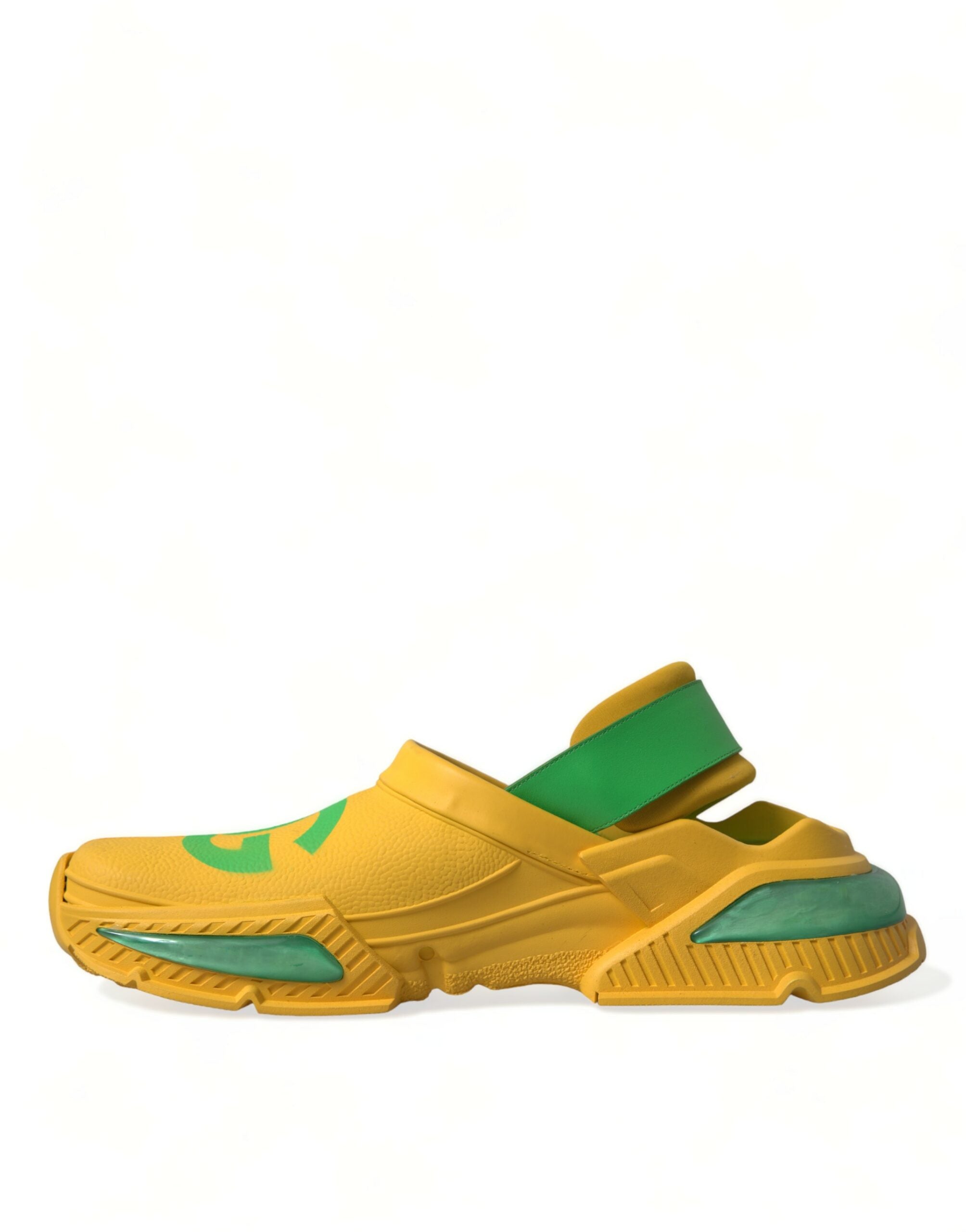 Yellow Green Rubber Clogs Men Slippers Men Shoes - ventzia
