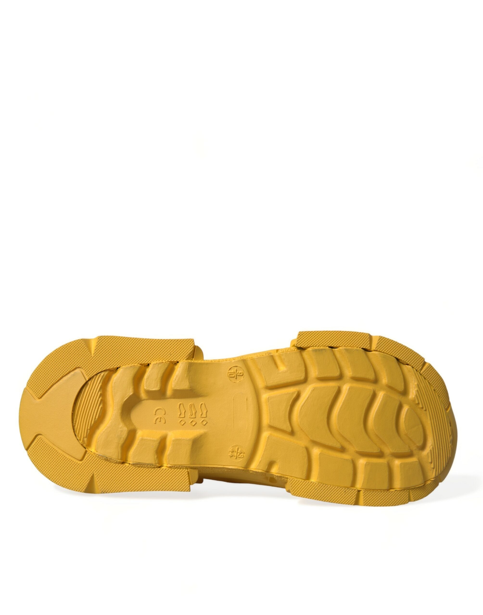 Yellow Green Rubber Clogs Men Slippers Men Shoes - ventzia