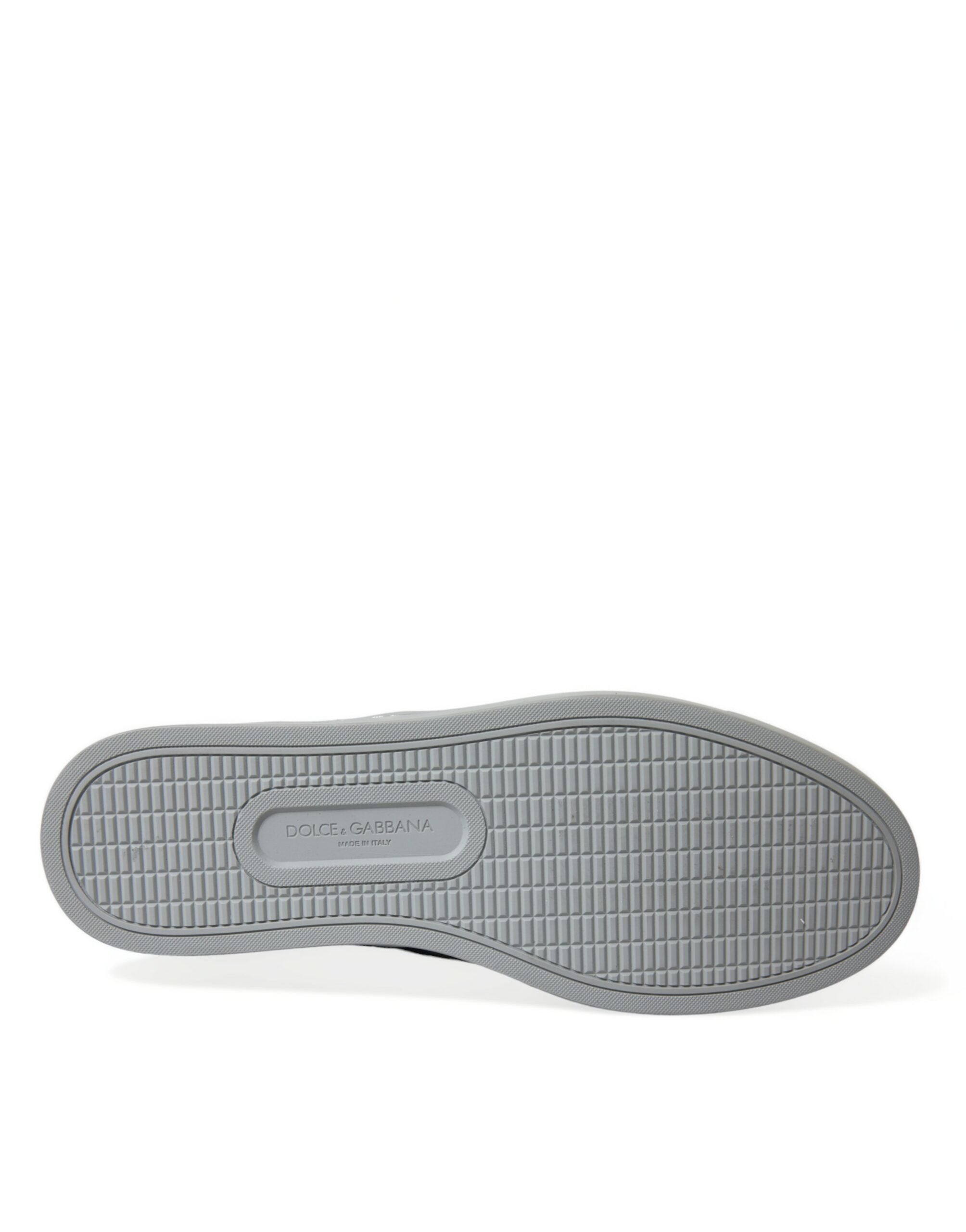 Blue Calfskin Leopard Mid Top Sneakers Shoes - ventzia