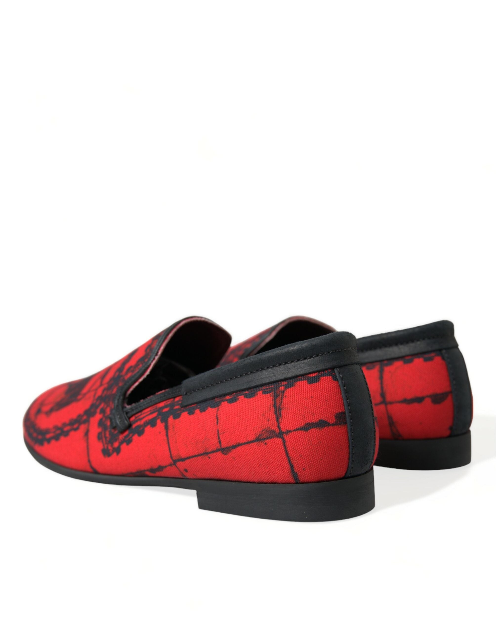Red Black Torero Loafers Slippers Men Shoes - ventzia
