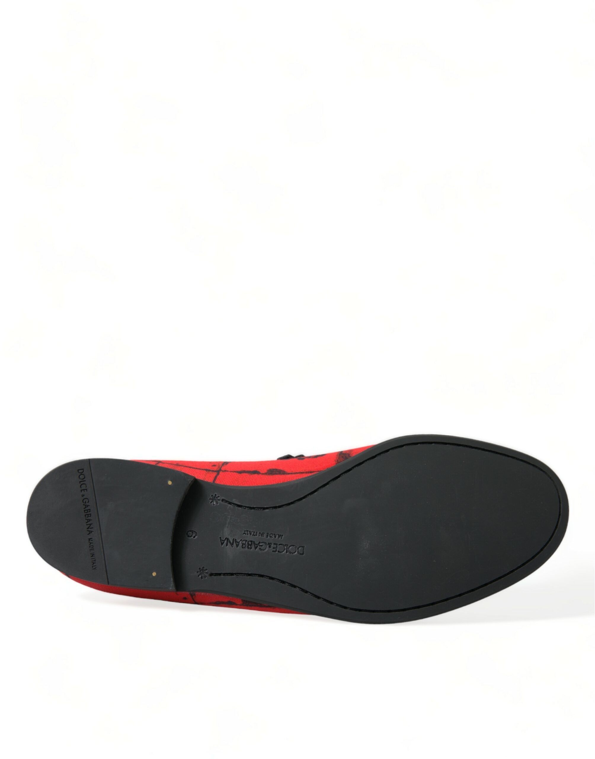 Red Black Torero Loafers Slippers Men Shoes - ventzia