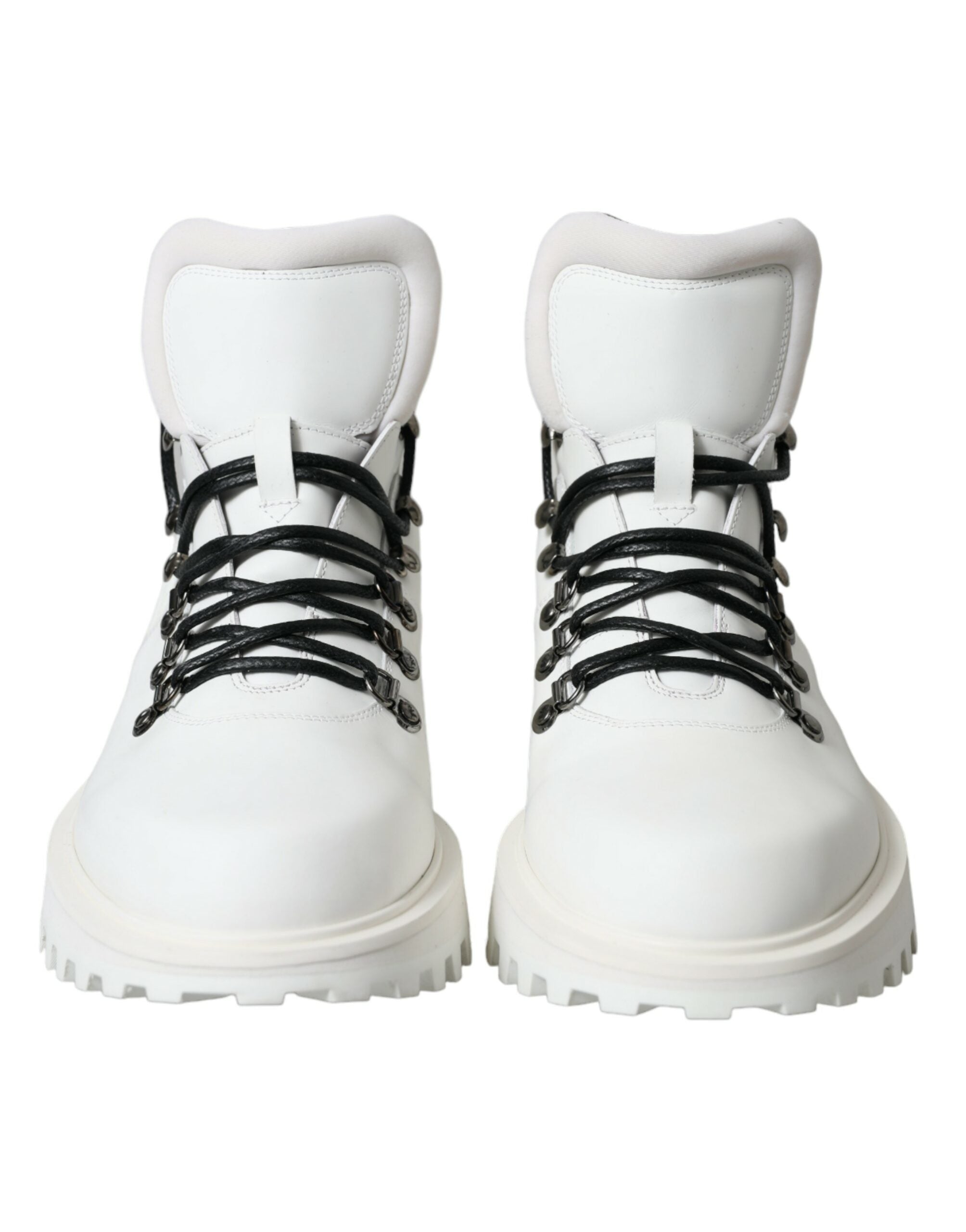 White Vulcano Trekking Ankle Boots Shoes - ventzia